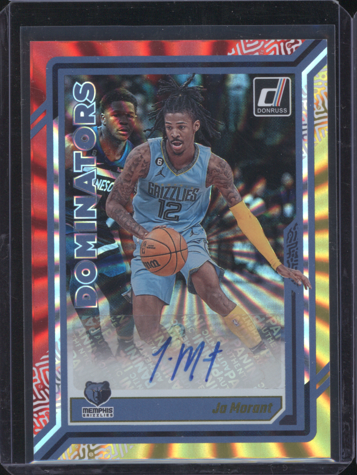 2023-24 Panini Donruss #DA-JAM Ja Morant Dominators Autograph — front
