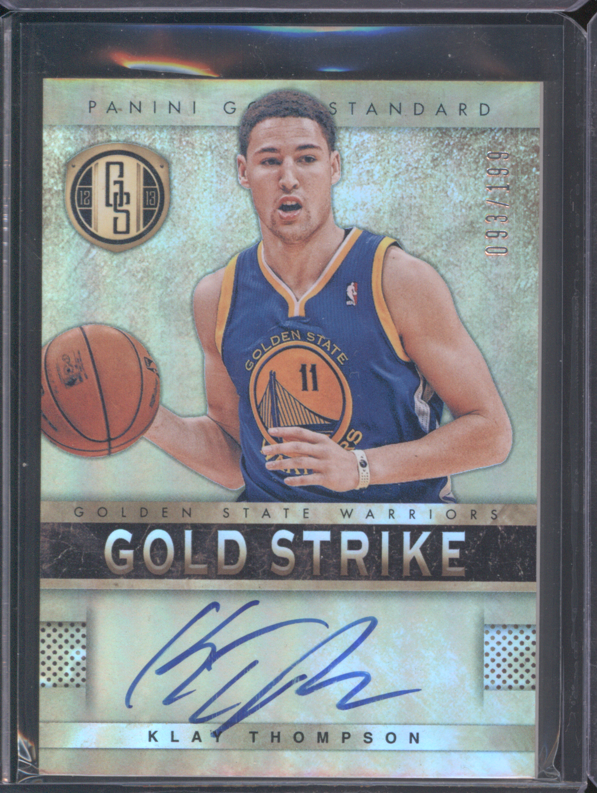 2012-13 Panini Gold Standard Gold Strike #93 Klay Thompson — front