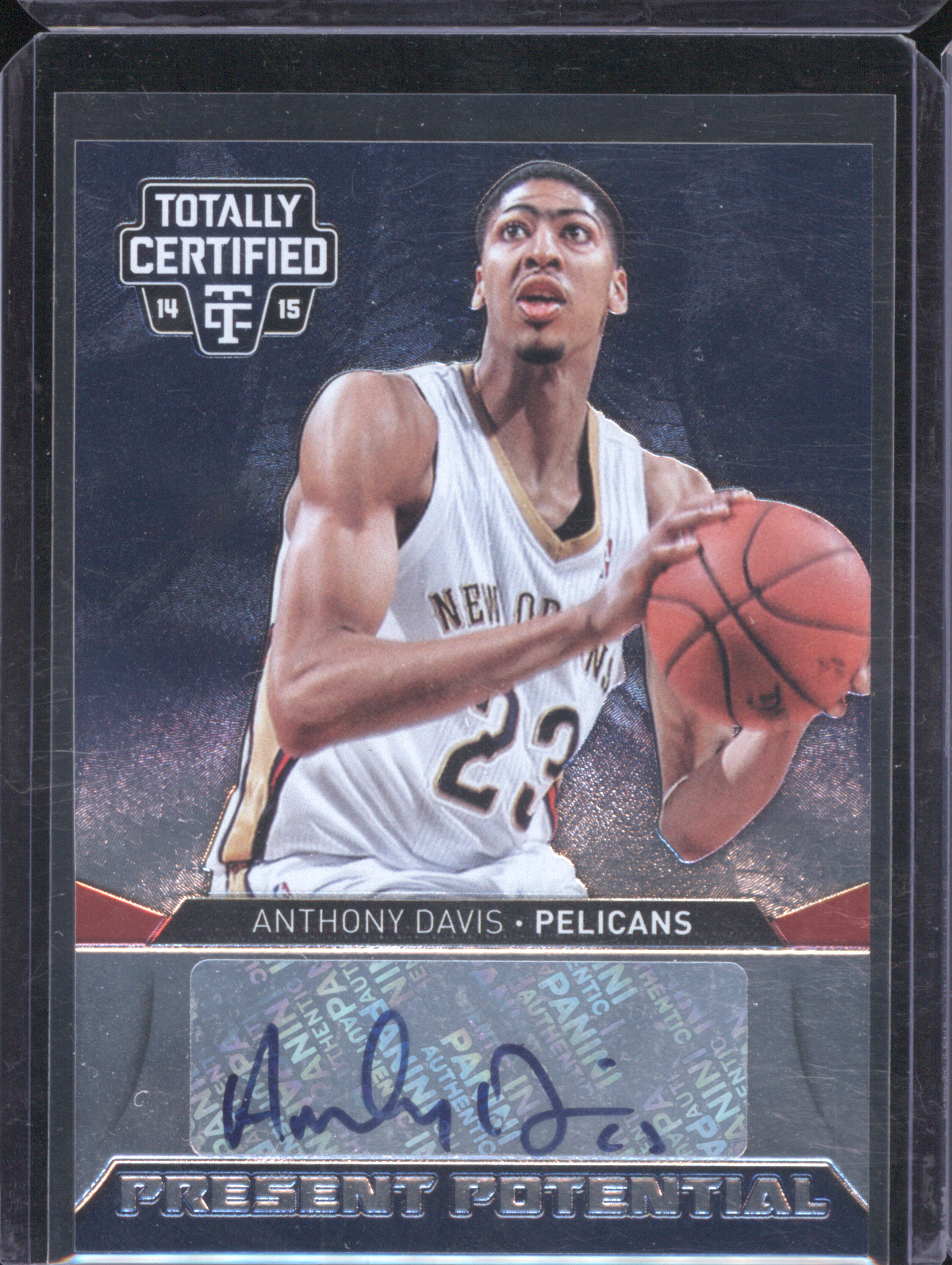 2014-15 Panini Totally Certified Present Potential #PP Anthony Davis — front