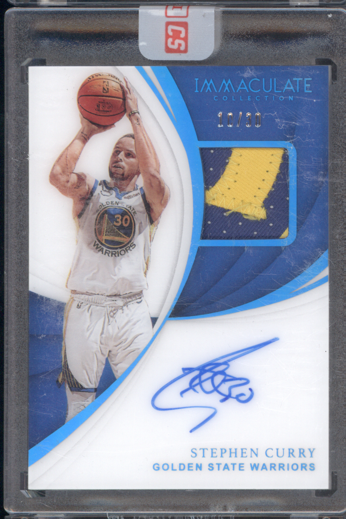 2018 Panini Immaculate Collection Stephen Curry Patch Auto — front