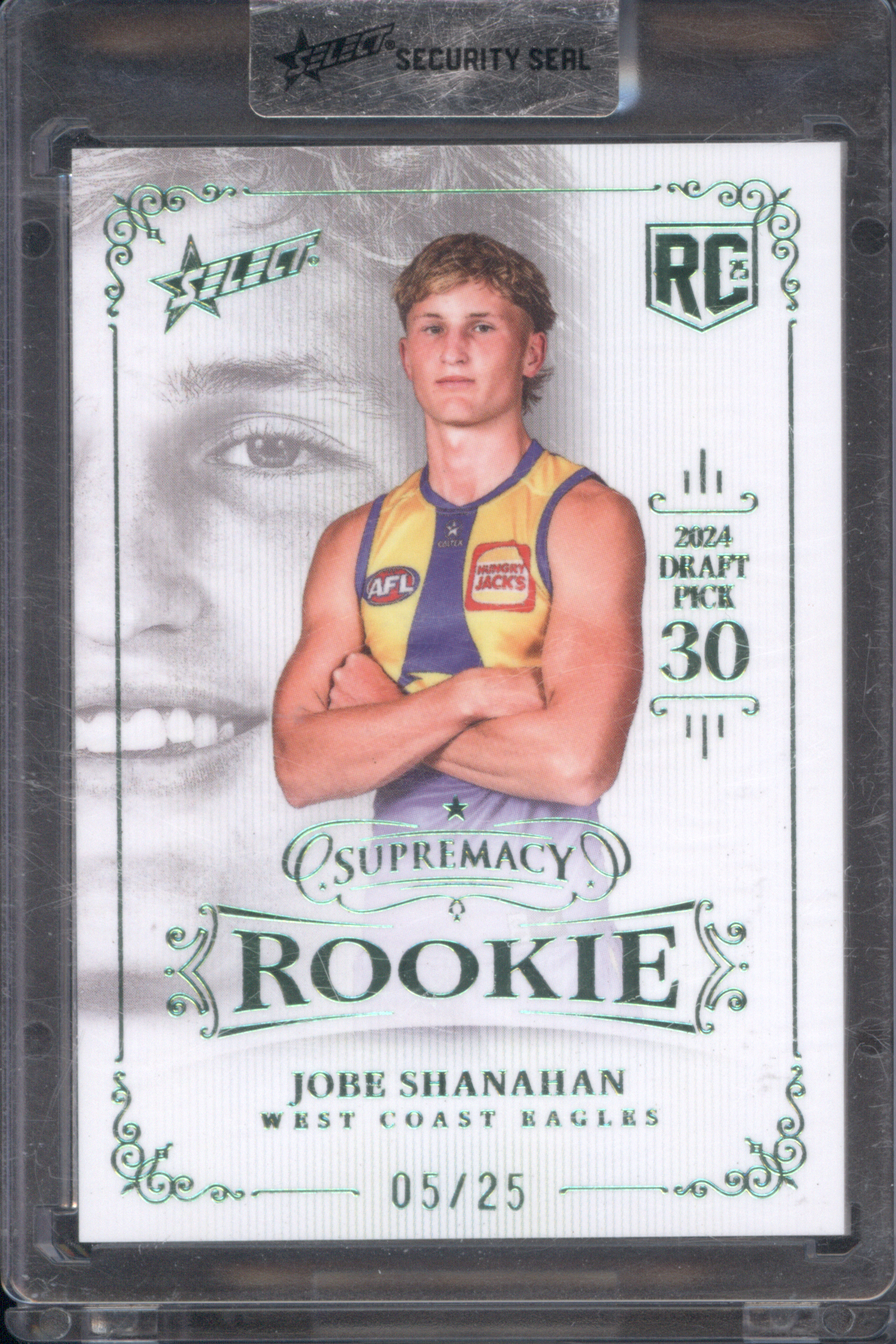 2024 Select Supremacy Rookie #30 Jobe Shanahan — front