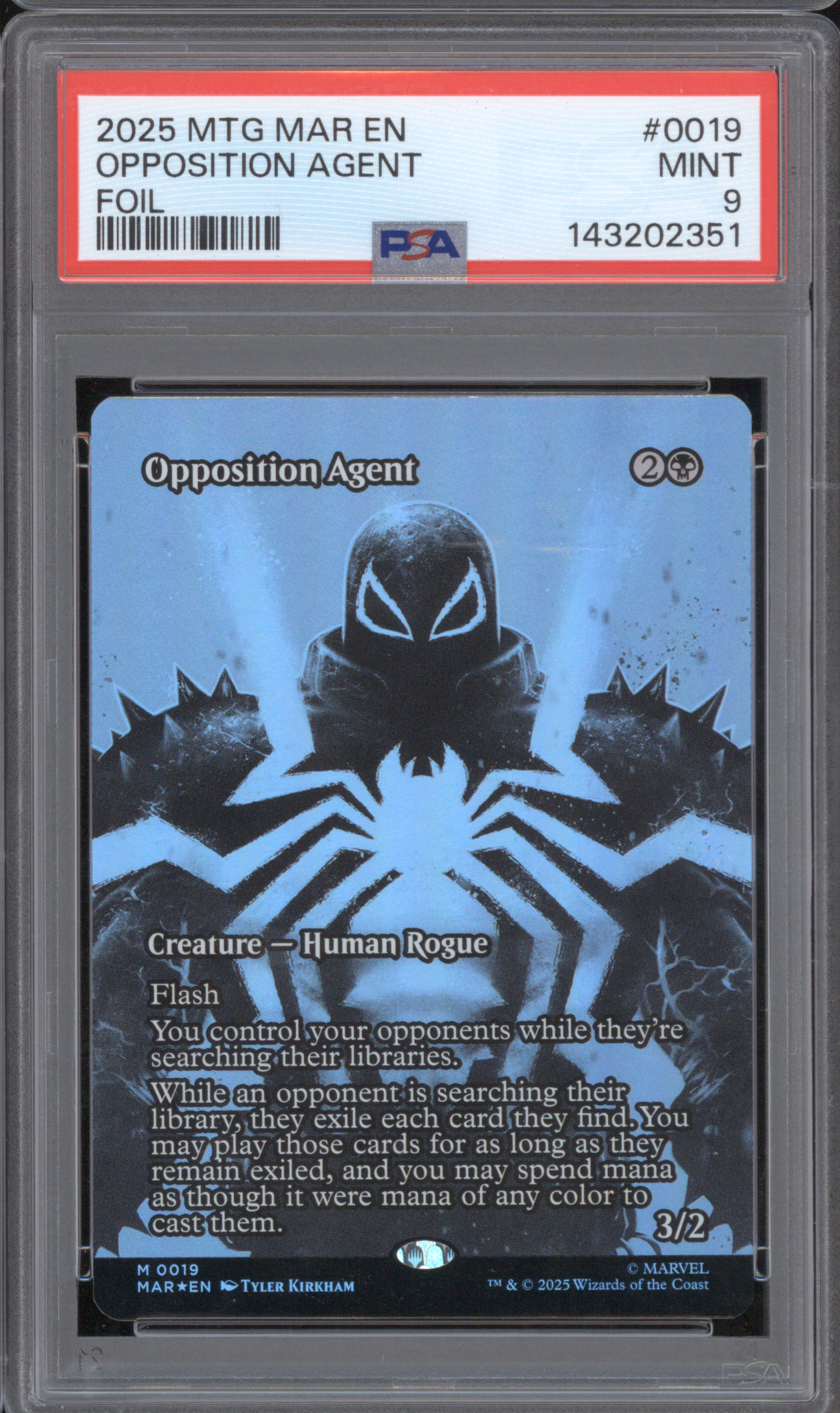 2025 MTG MARVEL'S SPIDER-MAN: SOURCE MAT FOIL #0019 Opposition Agent — front