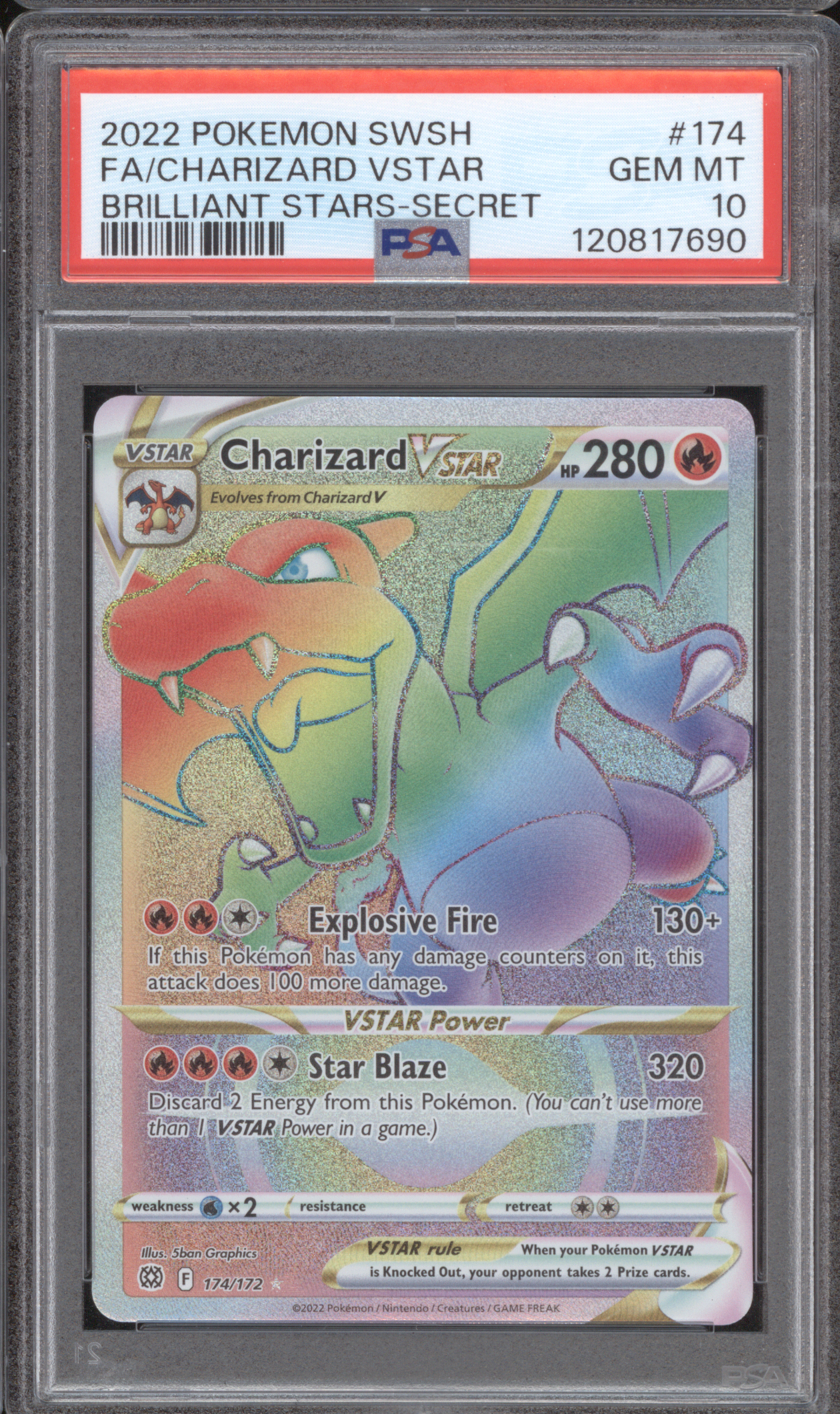 2022 Pokémon SWSH #174 Charizard VSTAR — front