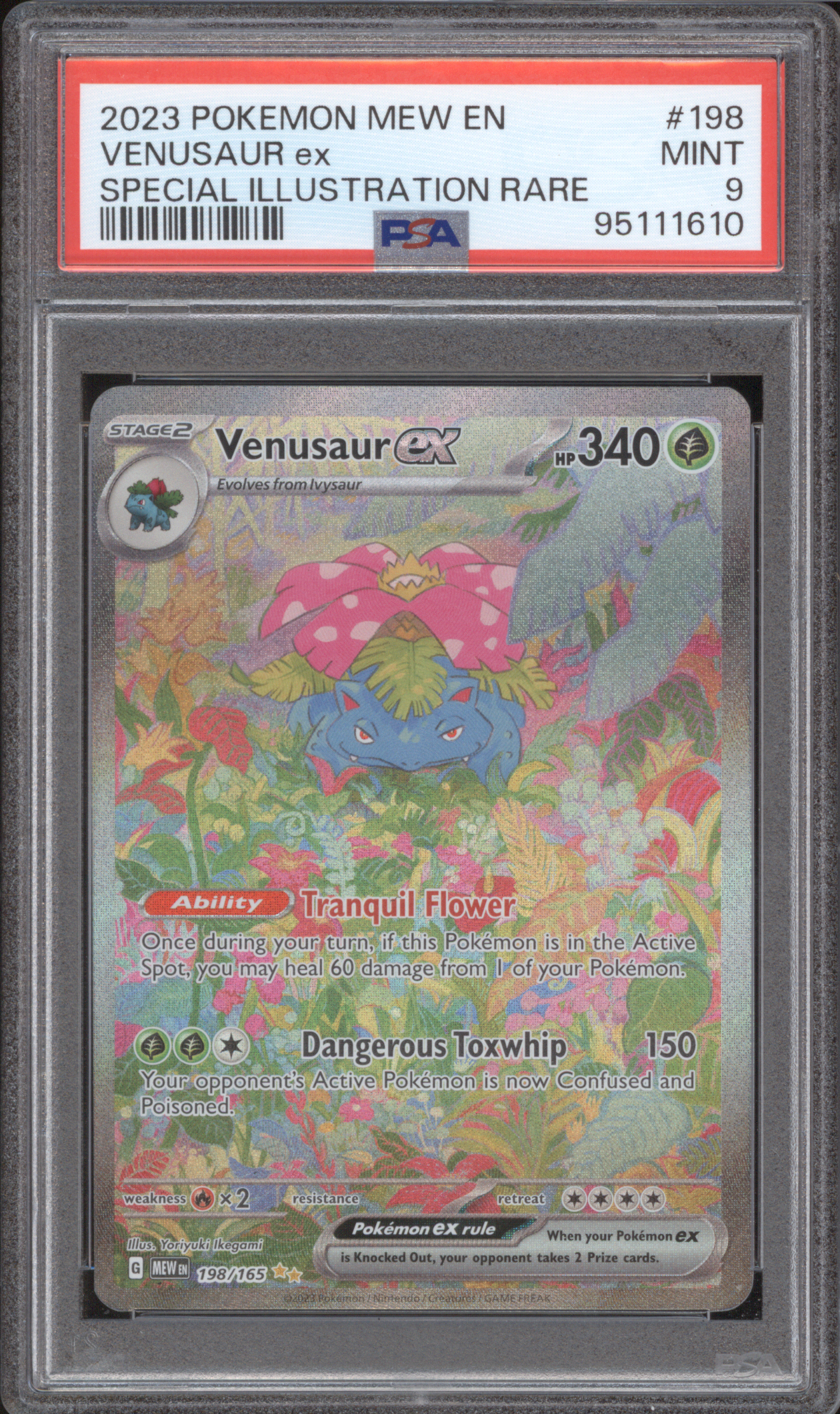 2023 Pokemon MEW EN-151 Special Illustration Rare #198 Venusaur ex — front