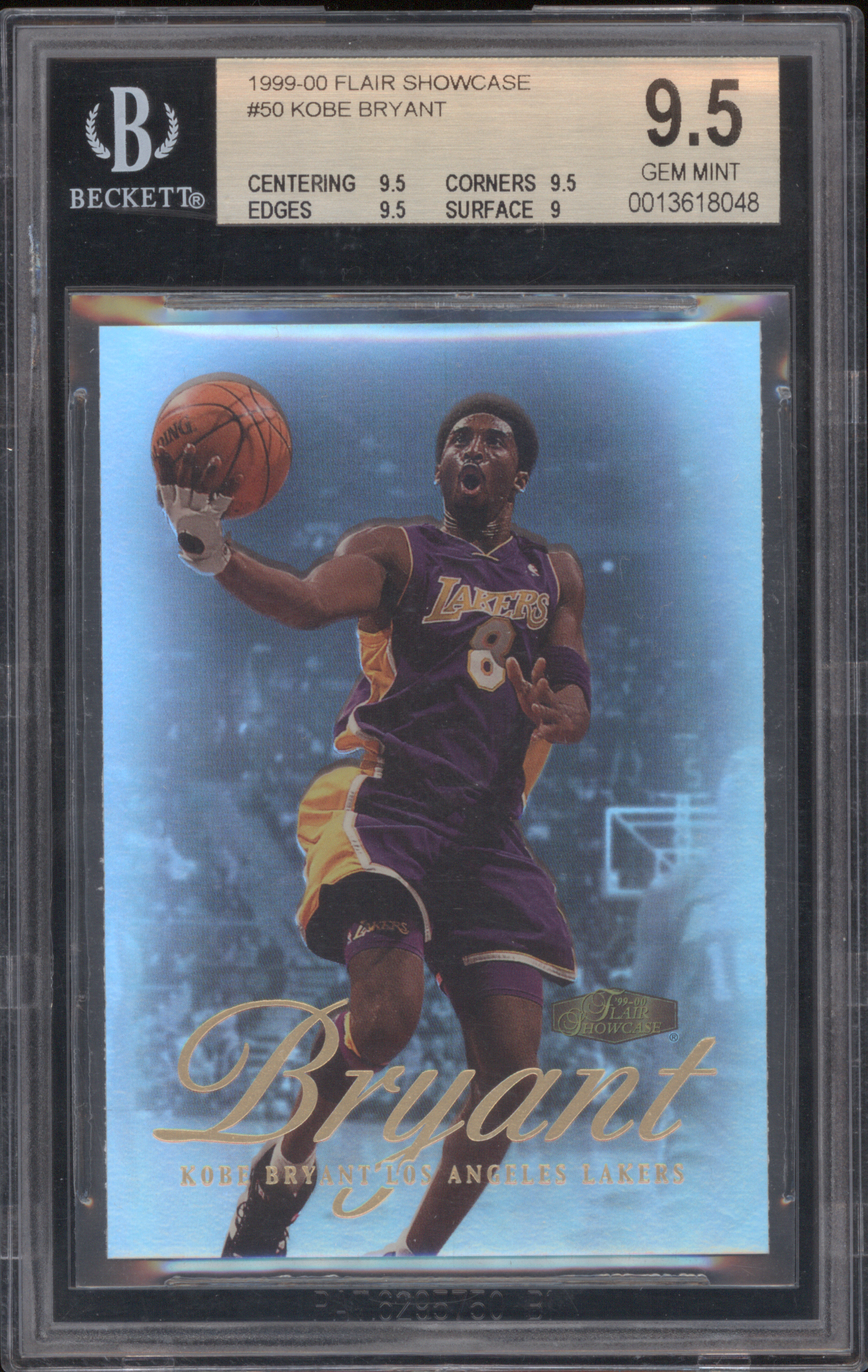 1999-00 Flair Showcase #50 Kobe Bryant — front