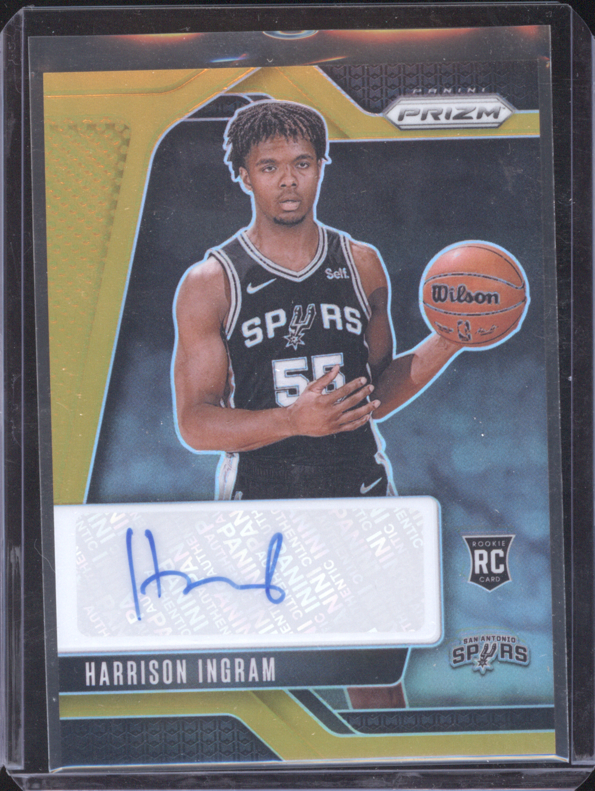 2024-25 Panini Prizm #RSI-HIS Harrison Ingram Rookie Signatures — front