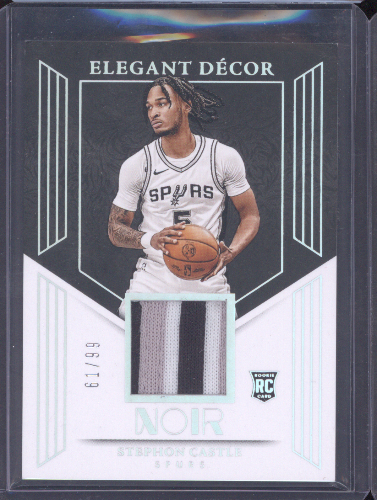 2024-25 Panini Noir Elegant Décor #EDR-CAS Stephon Castle — front