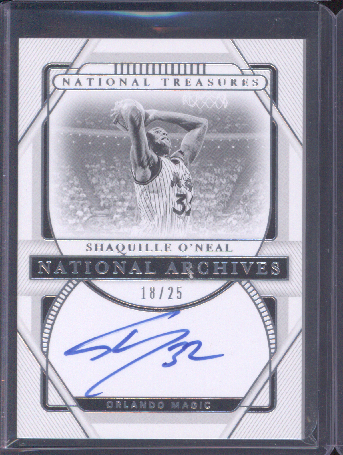 2014 Panini National Treasures National Archives #18 Shaquille O'Neal — front