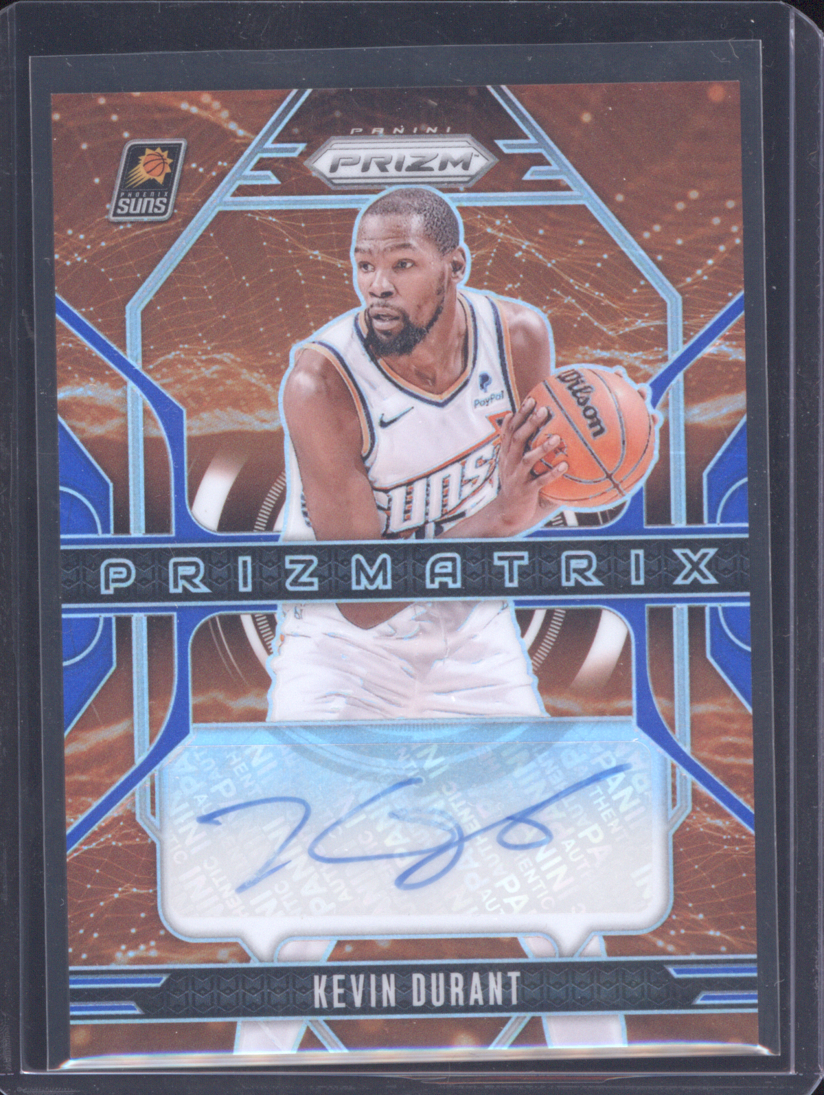 2024-25 Panini Prizm #PMX-KDS Kevin Durant Prizmatrix Mojo Prizm Auto — front
