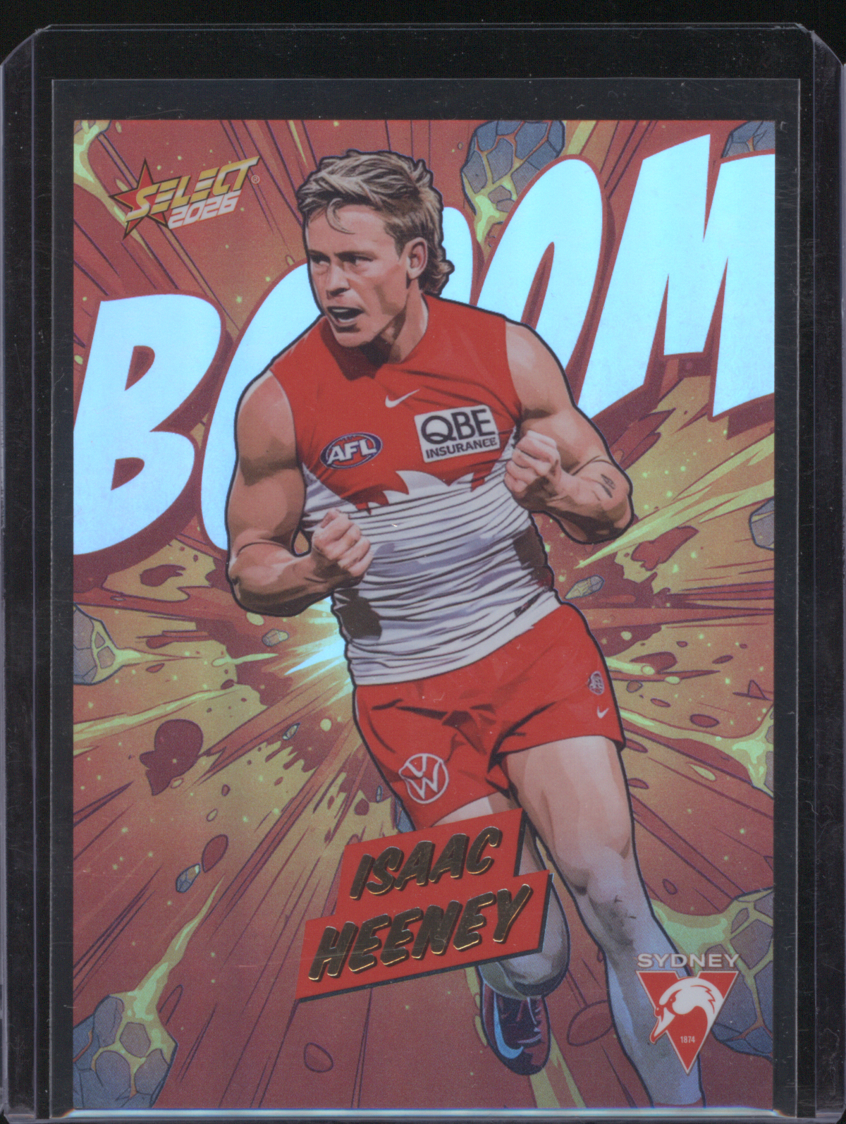 2024 Select AFL Boom Isaac Heeney — front