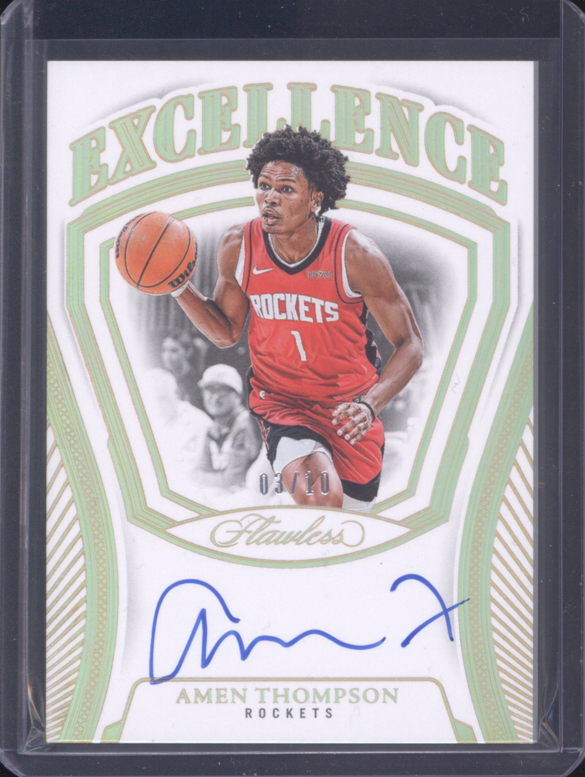 2024-25 Panini Flawless Excellence #EXS-ATR Amen Thompson — front