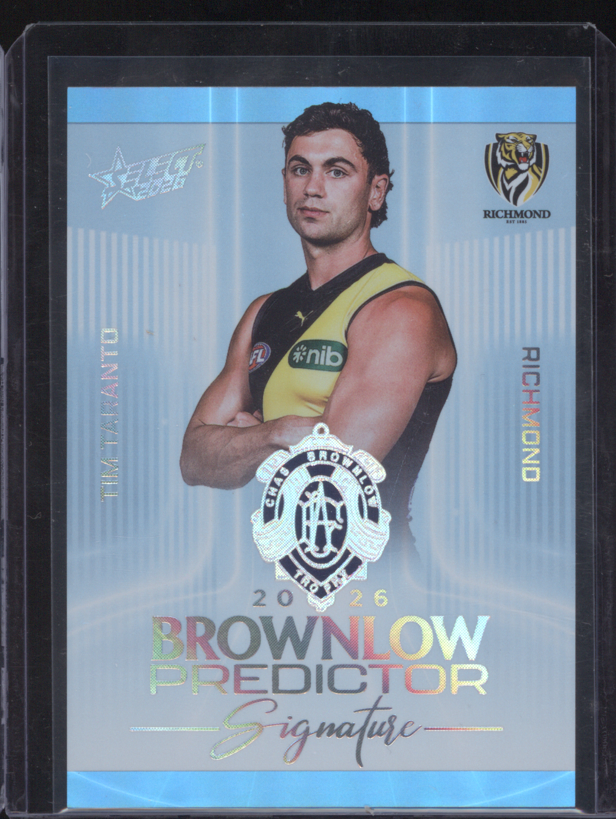 2026 Select Brownlow Predictor Signature #Tim Taranto — front