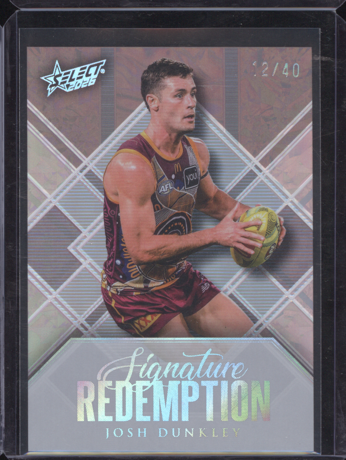 2024 Select AFL Signature Redemption Josh Dunkley — front