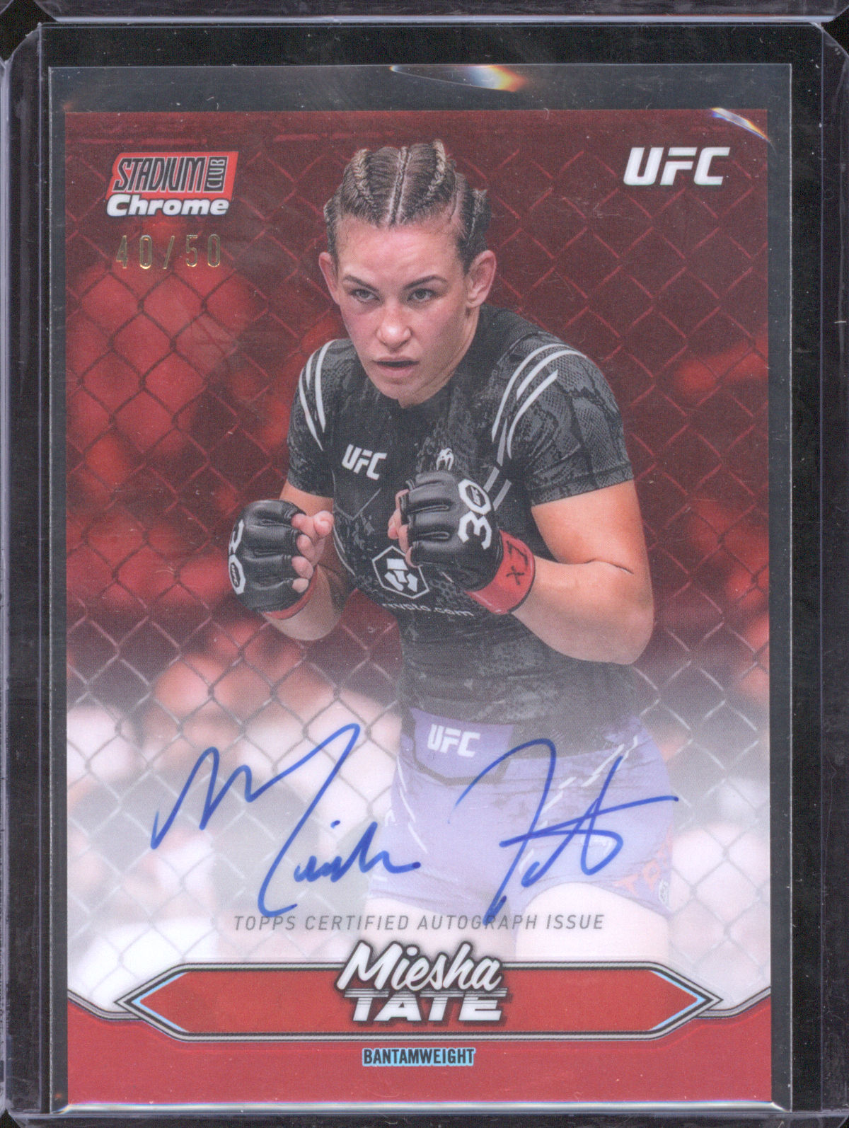 2025 Topps Stadium Club Chrome UFC #CAS-MTE Miesha Tate — front