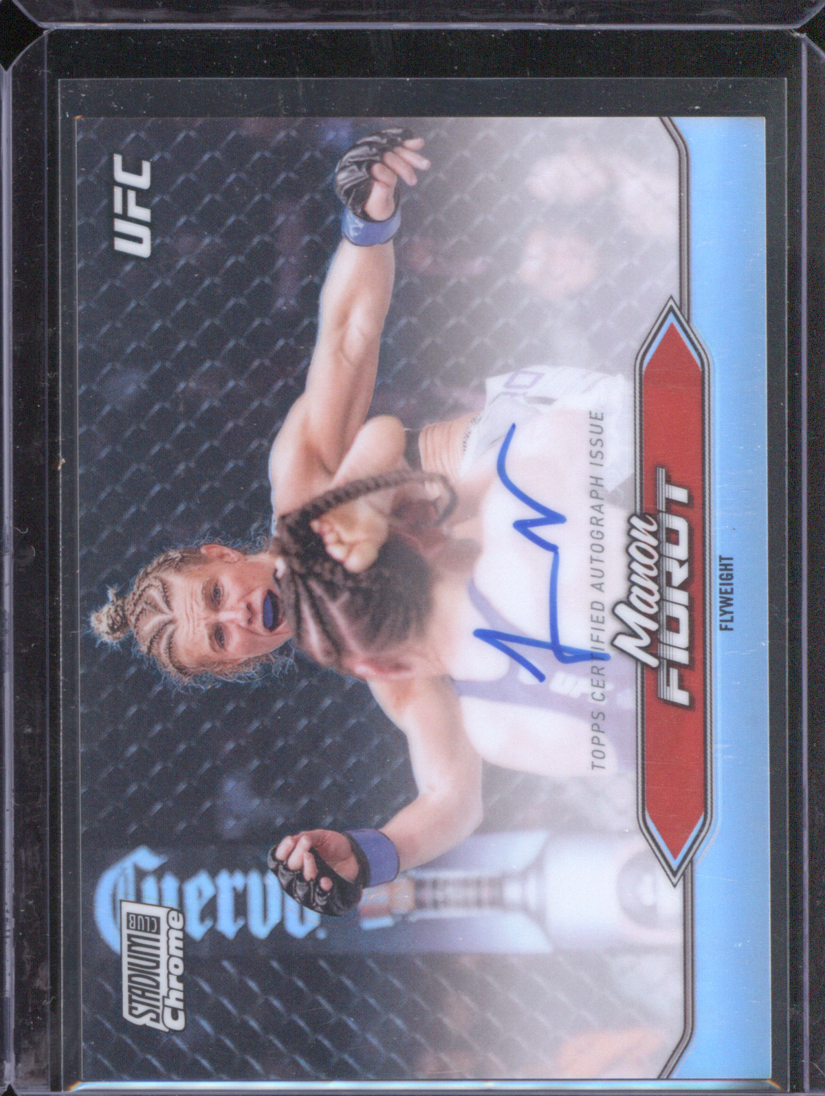 2025 Topps Stadium Club UFC Manon Fiorot Chrome Refractor Auto — front