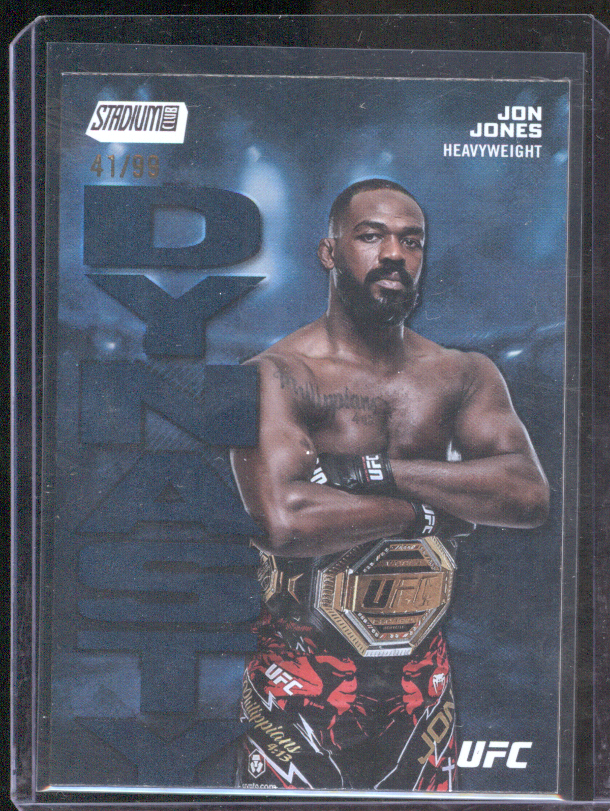 2025 Topps Stadium Club UFC #DD-3 Jon Jones Dynasty — front