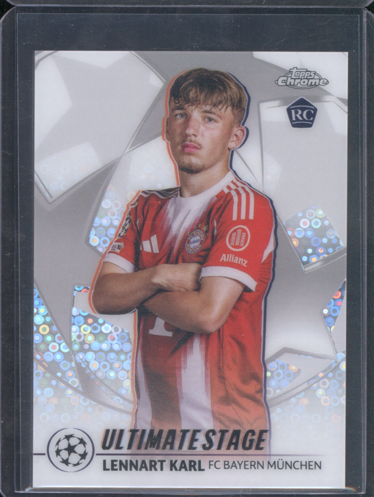2025-26 Topps UEFA Club Competitions #US-33 Lennart Karl Ultimate Stage Chrome — front