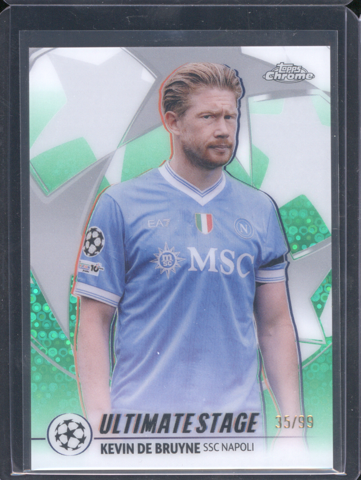 2025-26 Topps UEFA Club Competitions Ultimate Stage Chrome #US-47 Kevin De Bruyne — front