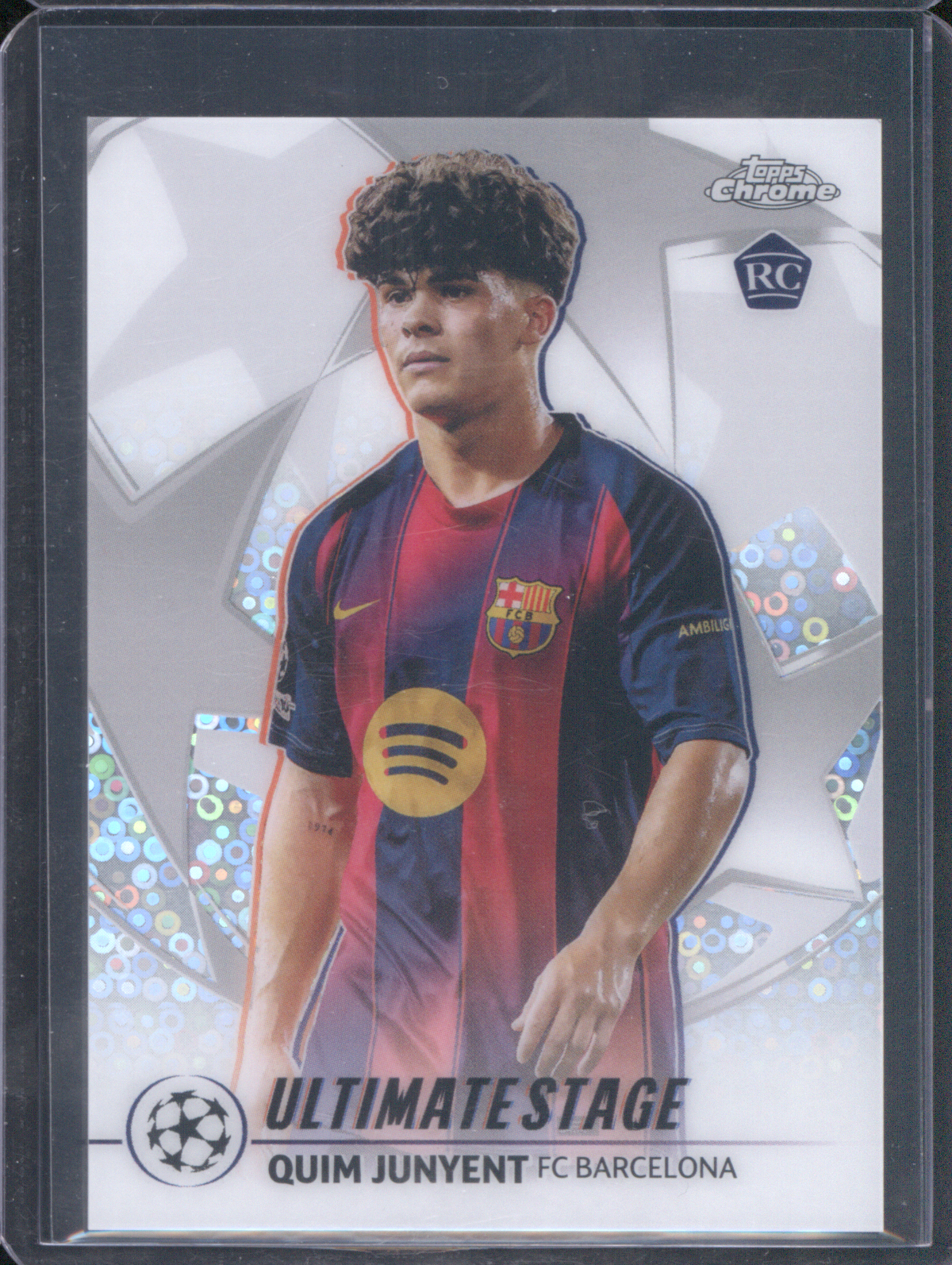 2025-26 Topps UEFA Club Competitions #US-22 Quim Junyent Ultimate Stage Chrome — front