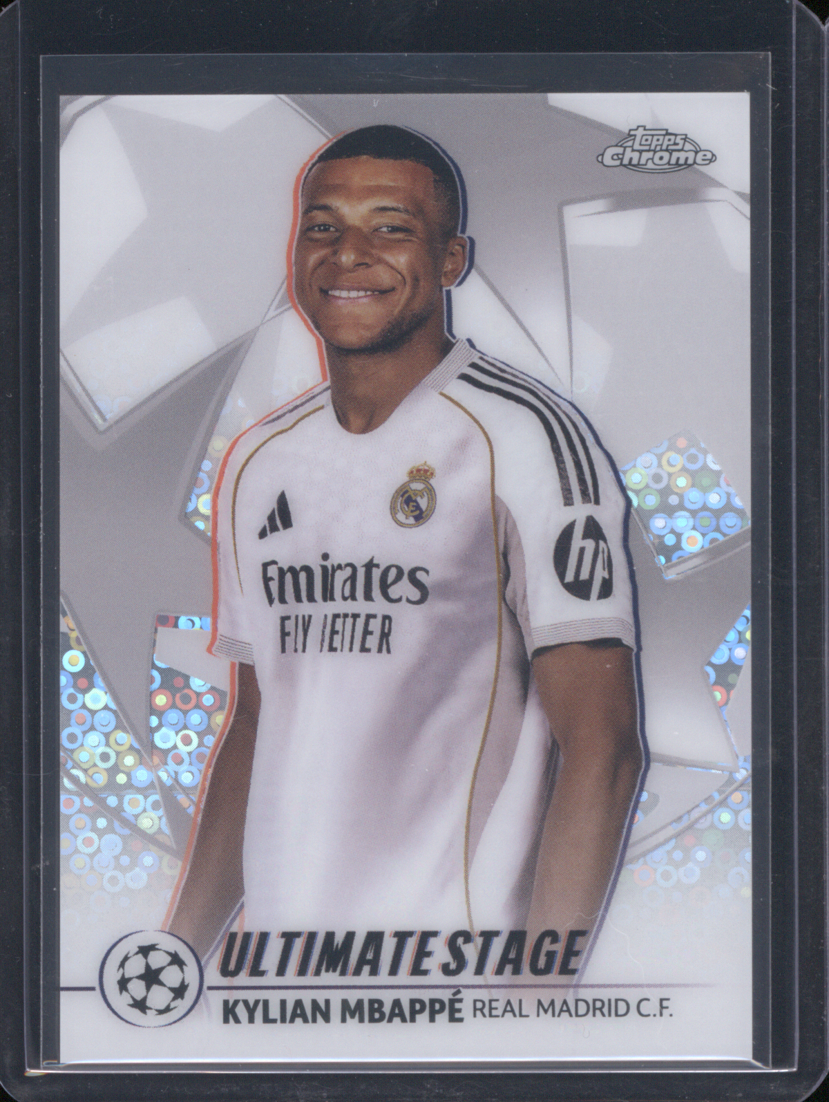 2025-26 Topps UEFA Club Competitions Ultimate Stage Chrome #US-25 Kylian Mbappé — front