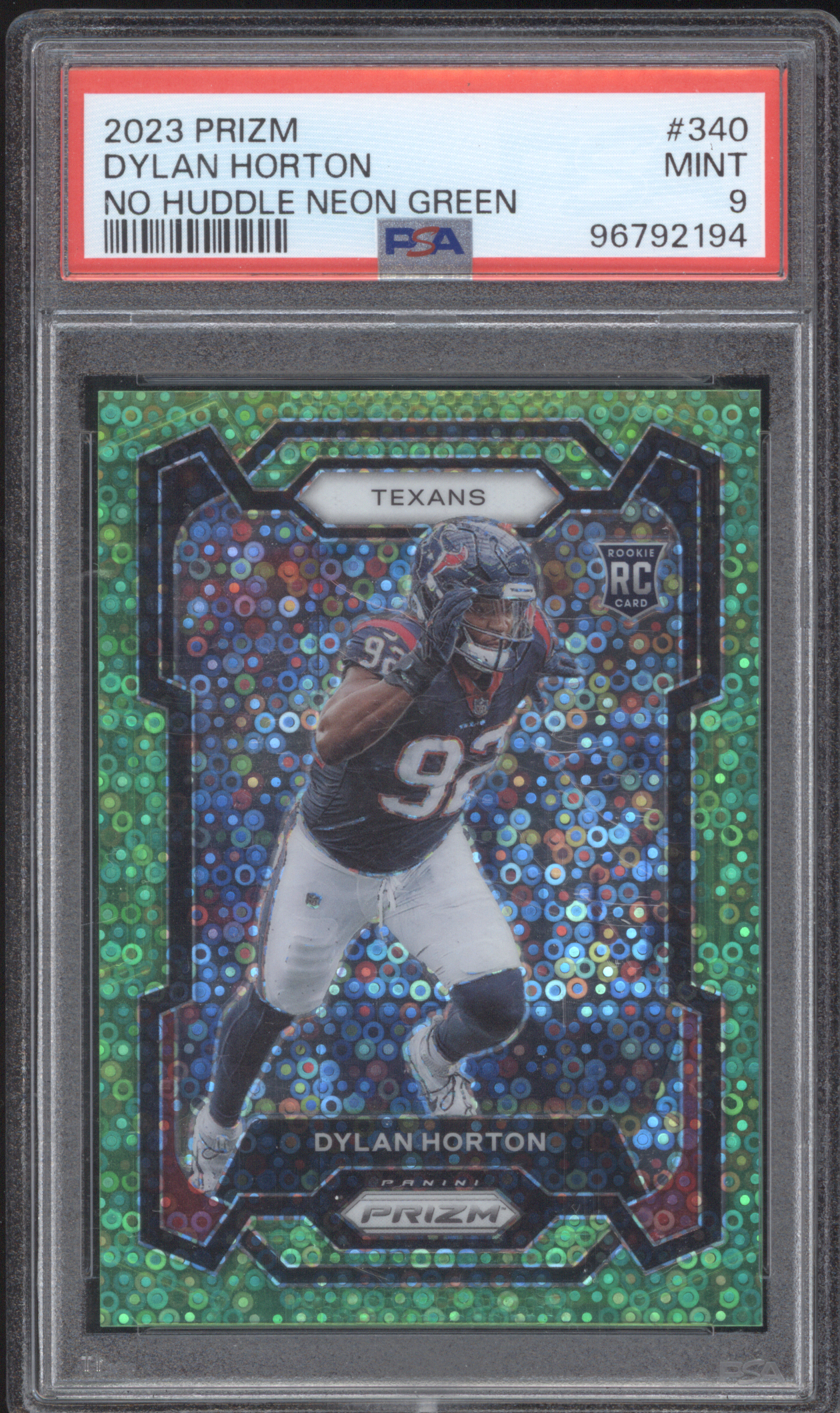 2023 Panini Prizm #340 Dylan Horton — front