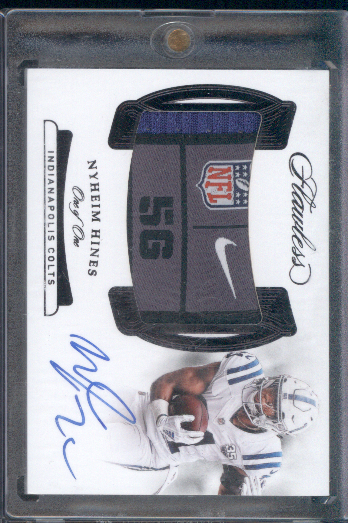 2018 Panini Flawless Nyheim Hines One of One — front