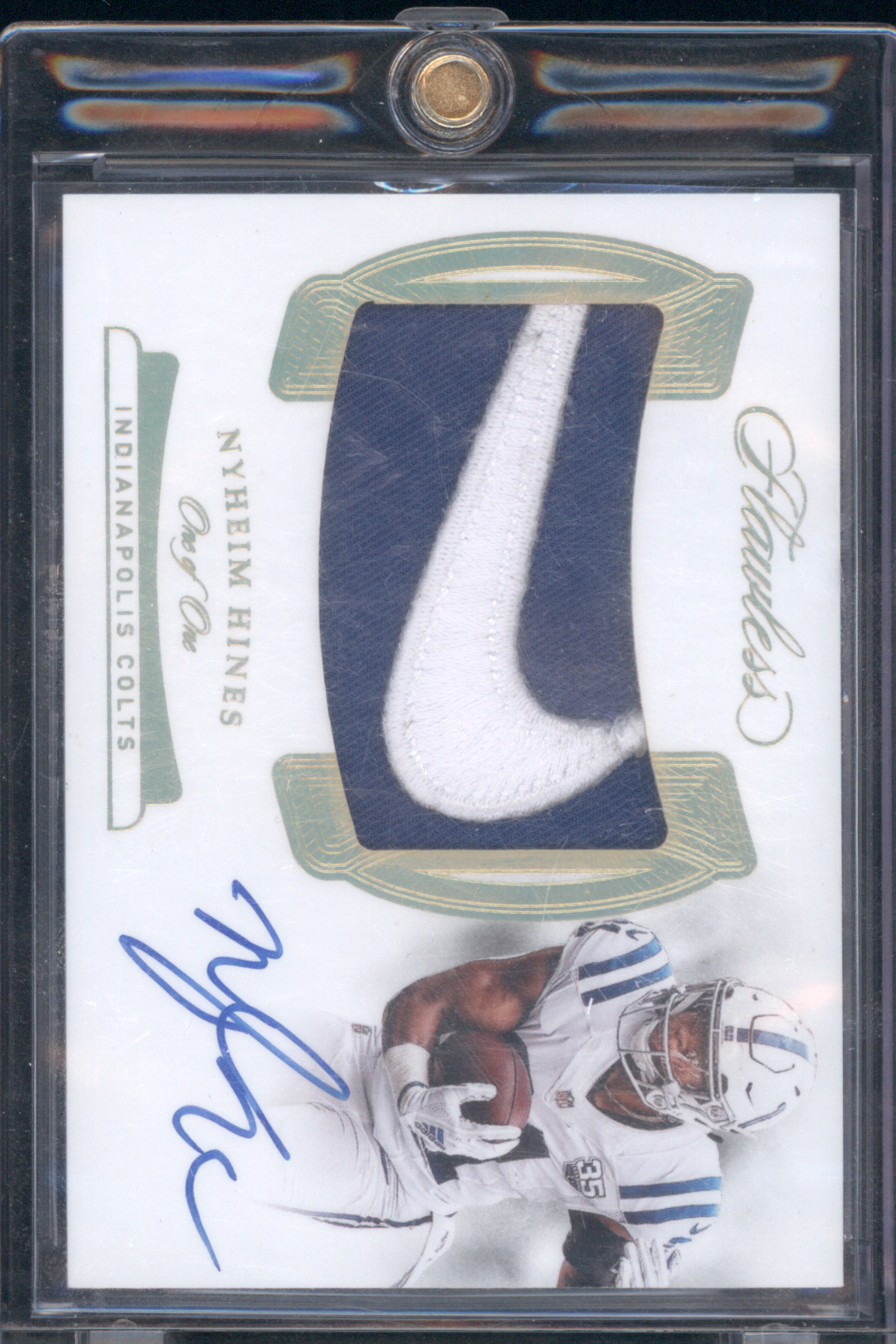 2018 Panini Flawless Collegiate #RPA-NH2 Nyheim Hines — front