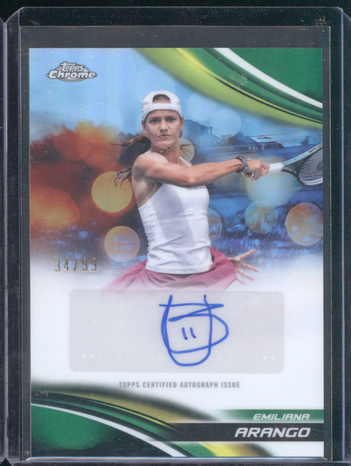 2025 Topps Chrome Tennis #CA-EAO Emiliana Arango — front