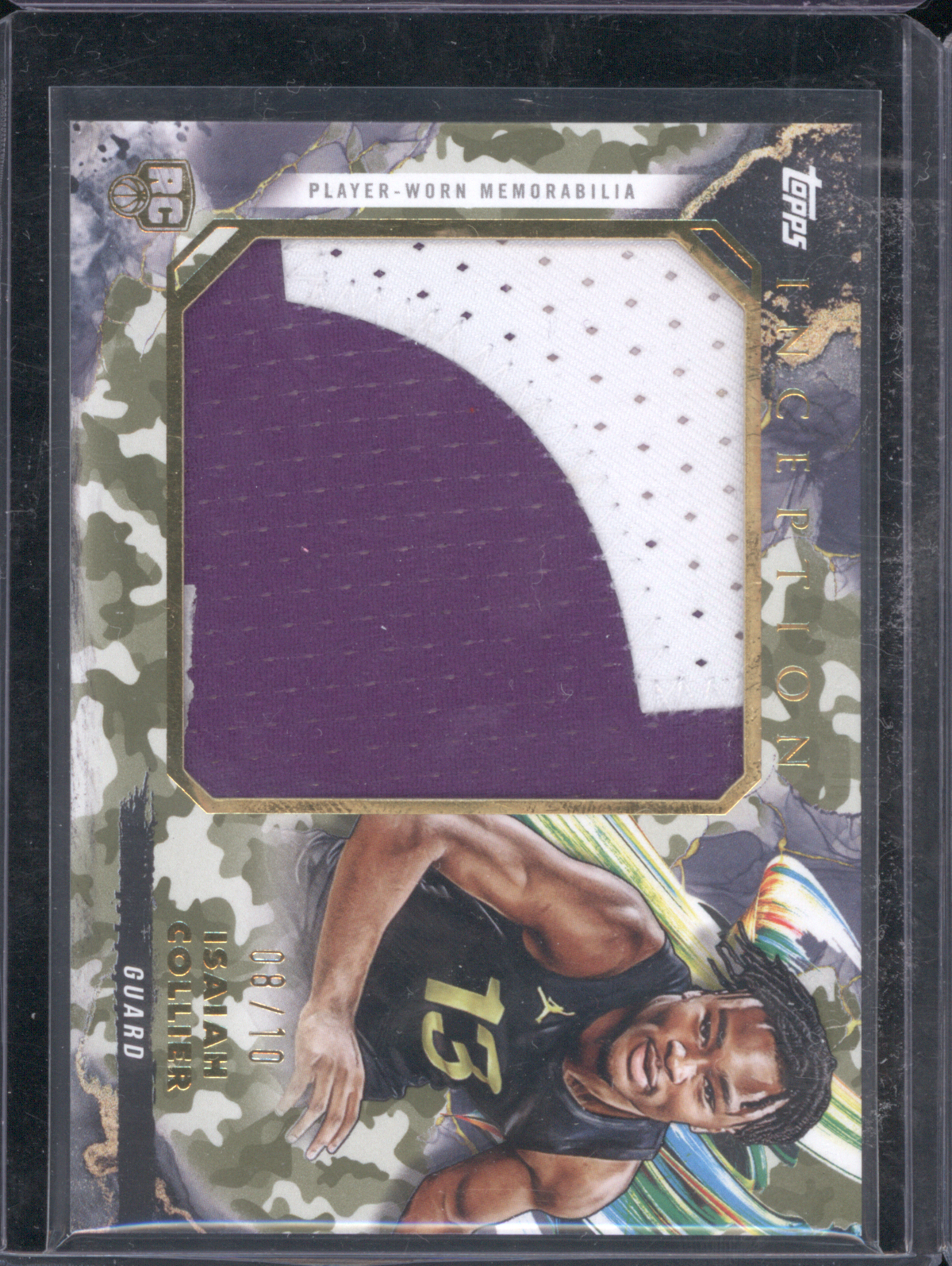 2024-25 Topps Inception #RJR-ICL Isaiah Collier Rookie Jumbo Relic — front