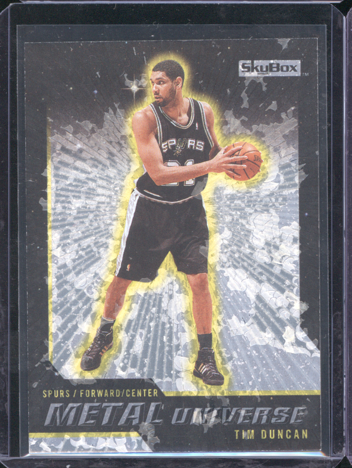 1997-98 Skybox Metal Universe #72 Tim Duncan — front