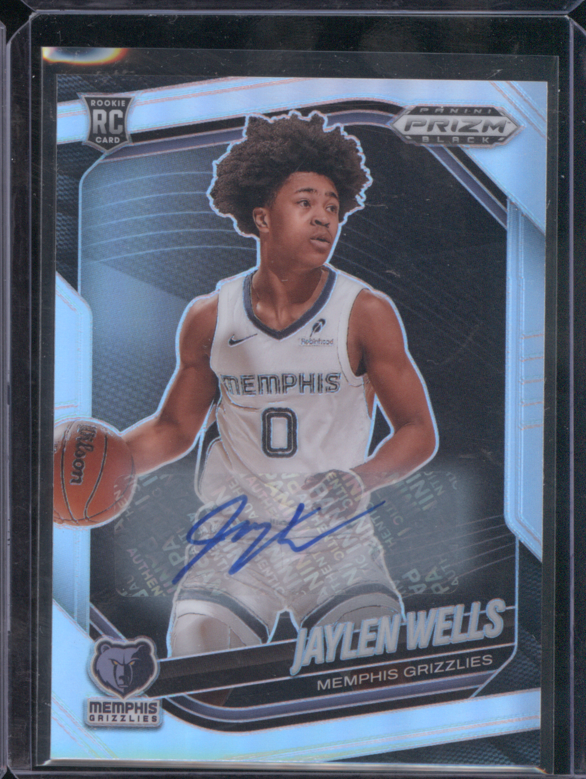 2024-25 Panini Prizm Black #34 Jaylen Wells — front
