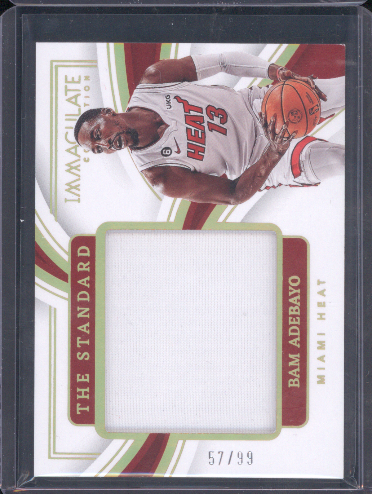 2022 Panini Immaculate The Standard #ST-83 Bam Adebayo — front