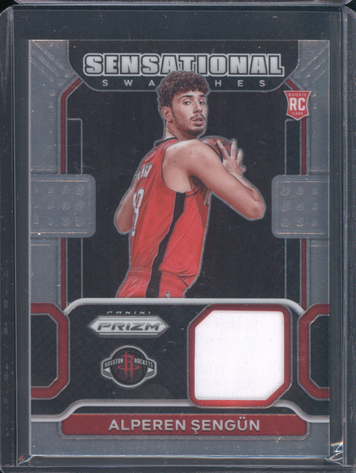 2021-22 Panini Prizm Sensational Swatches #SW-ASE Alperen Şengün — front