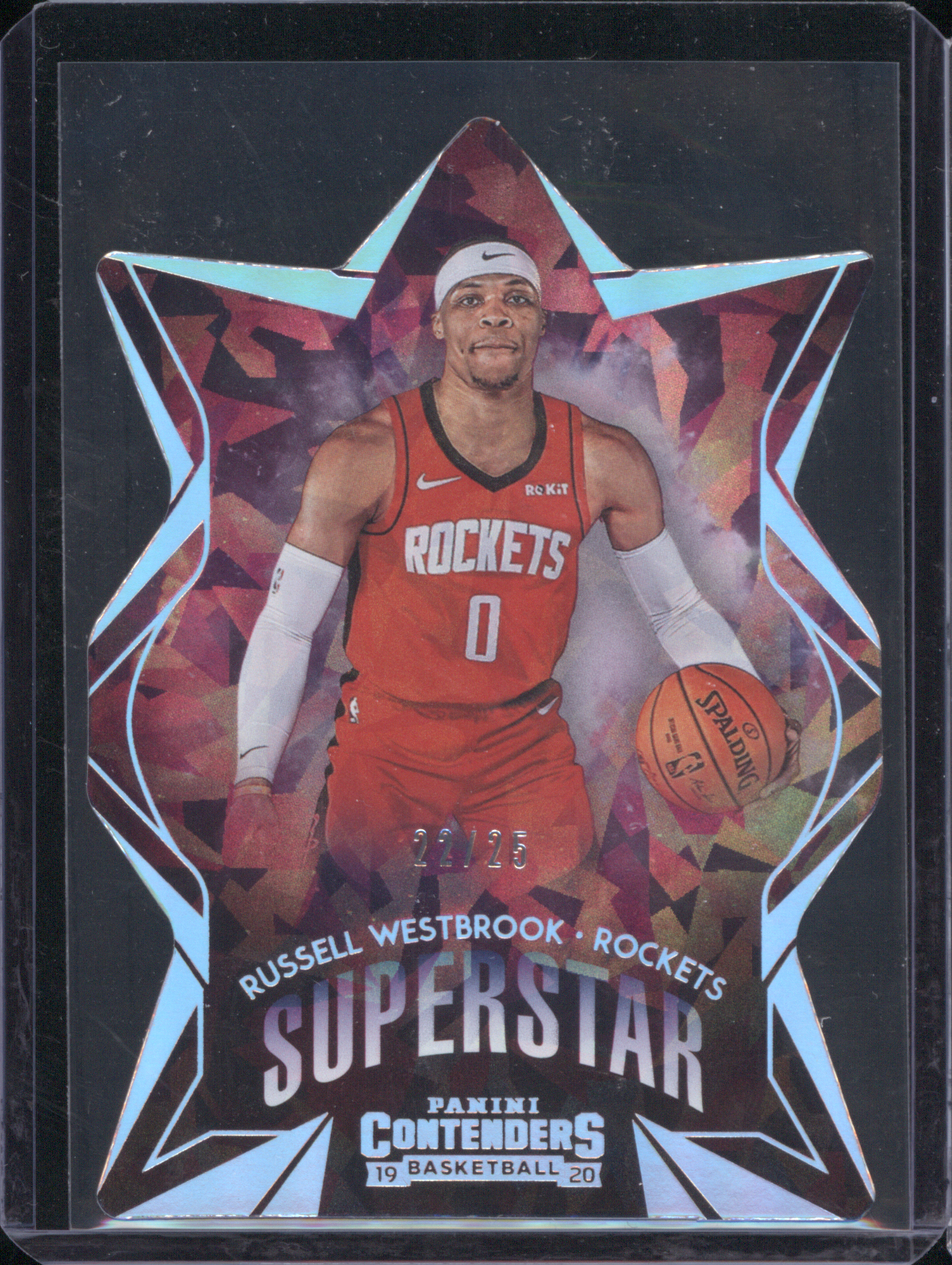 2019-20 Panini Contenders Superstar Die-Cuts #5 Russell Westbrook — front