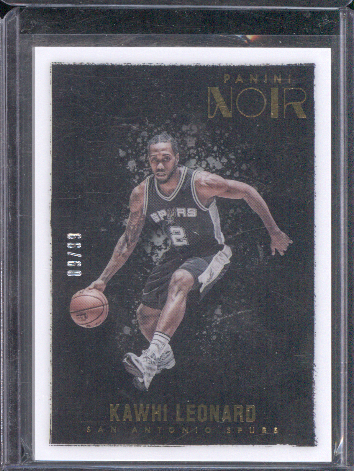 2015 Panini Noir #99 Kawhi Leonard — front