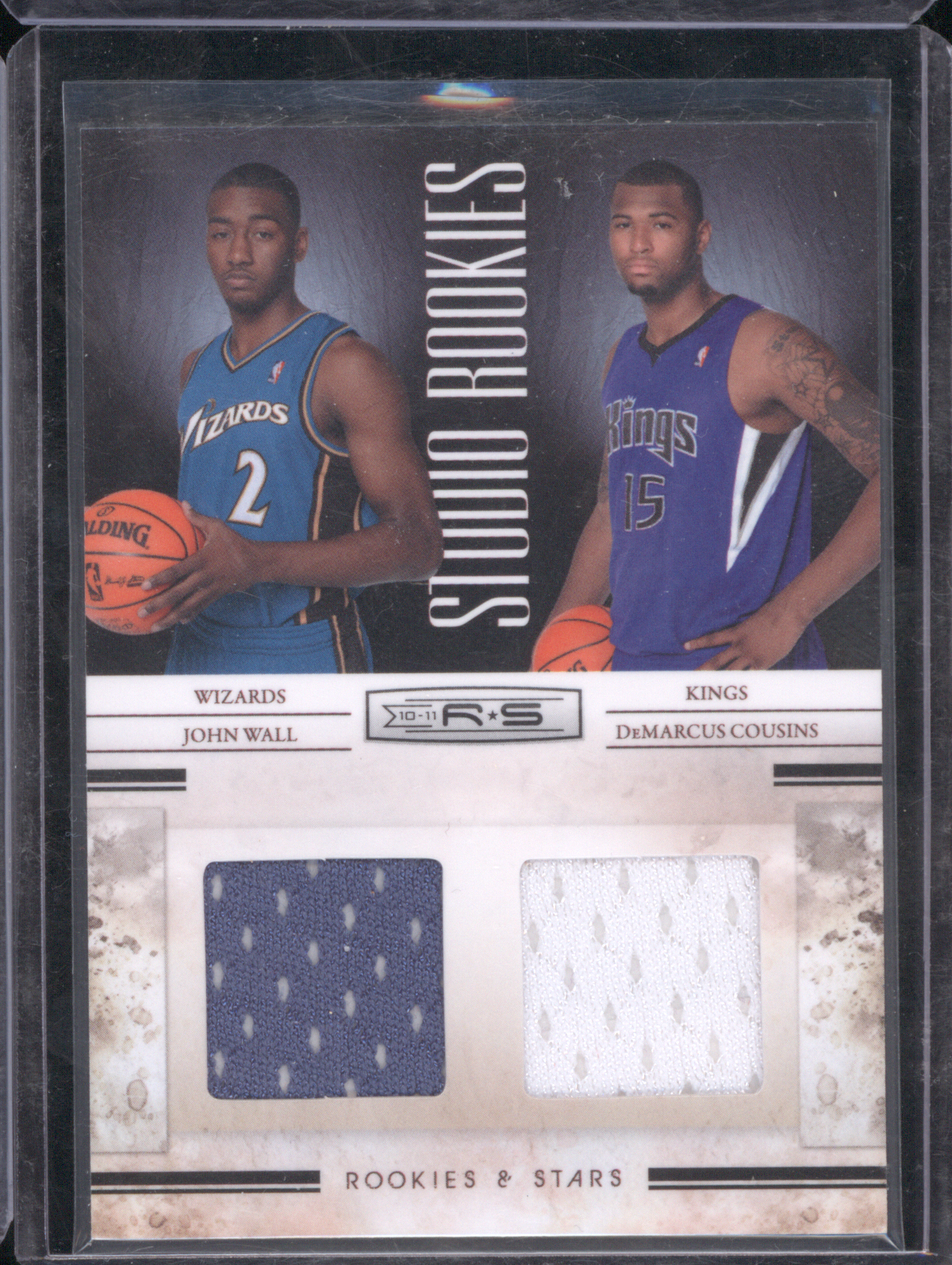 2010-11 Panini Rookies & Stars Studio Rookies #RS John Wall / DeMarcus Cousins — front