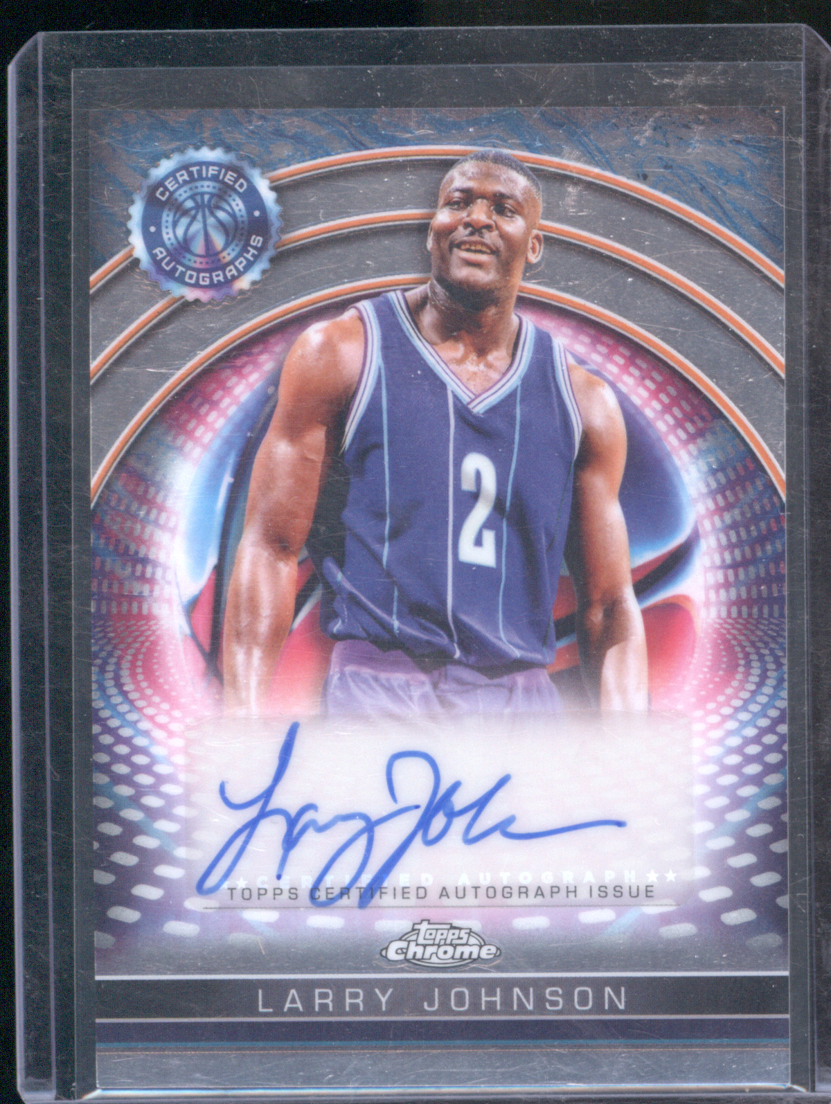 2024-25 Topps Chrome Certified Autograph #TCAI-LJ Larry Johnson — front