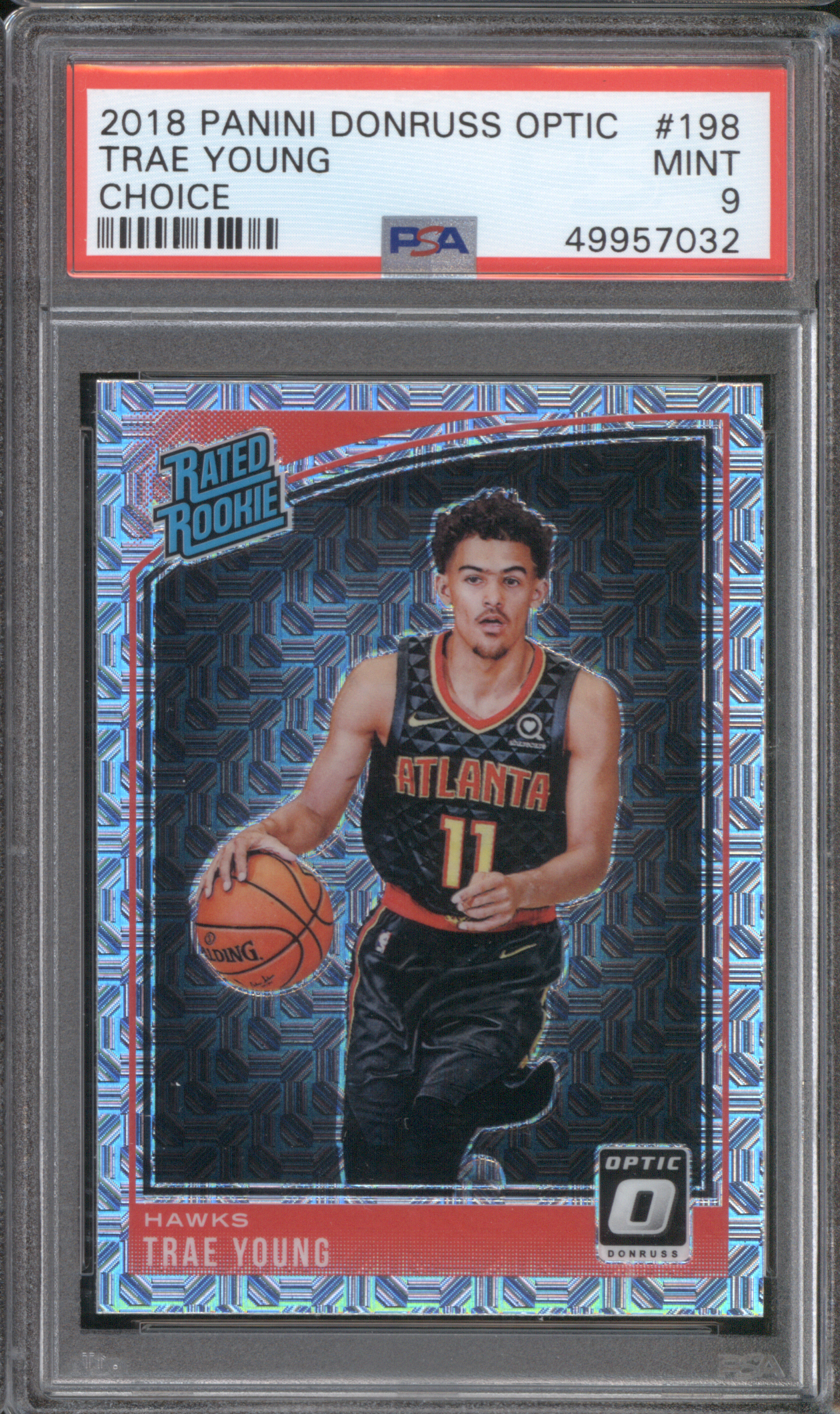 2018 Panini Donruss Optic #198 Trae Young — front