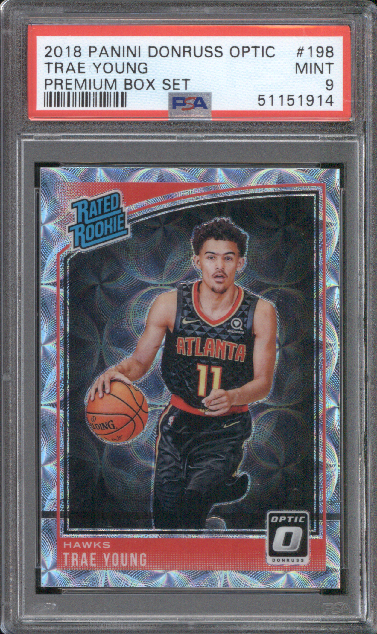 2018 Panini Donruss Optic #198 Trae Young — front