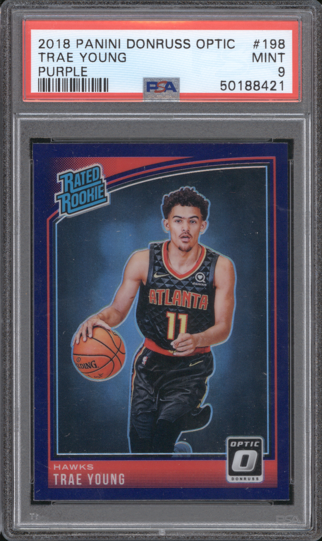 2018 Panini Donruss Optic #198 Trae Young — front