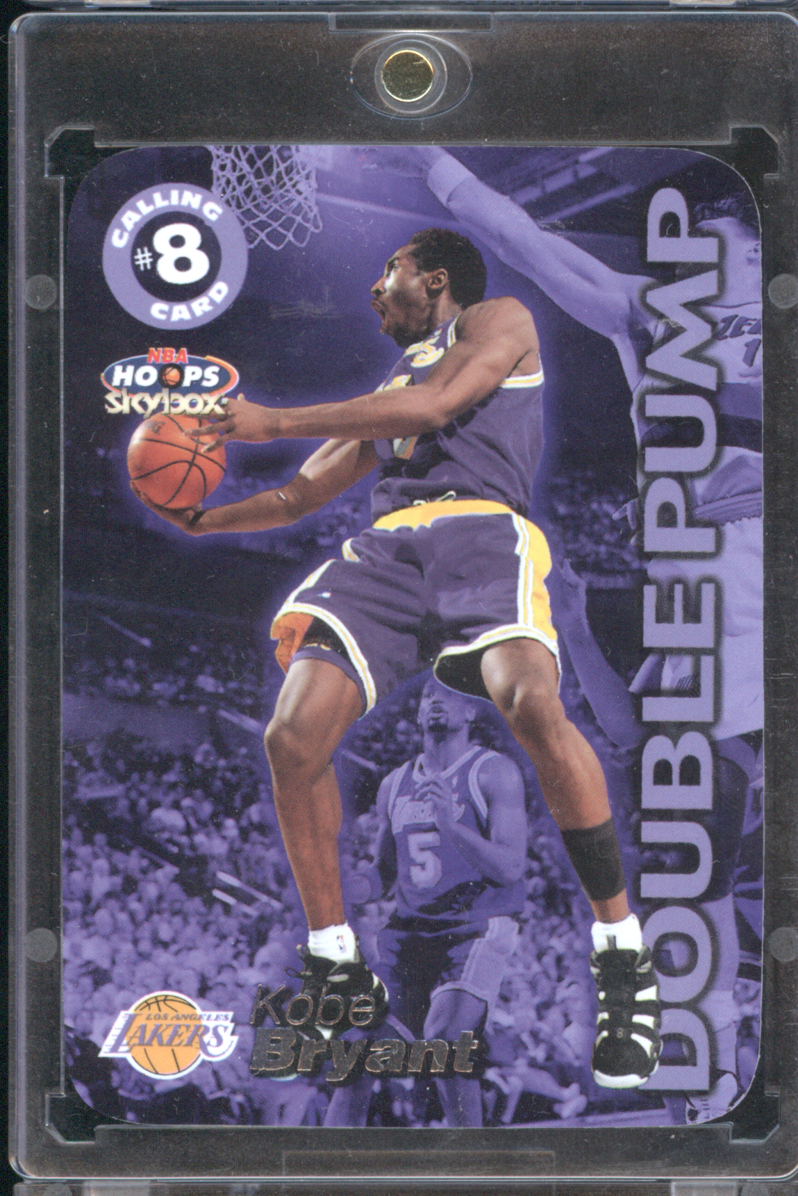 1999-00 Skybox NBA Hoops #1CC Kobe Bryant Calling Card Double Pump — front