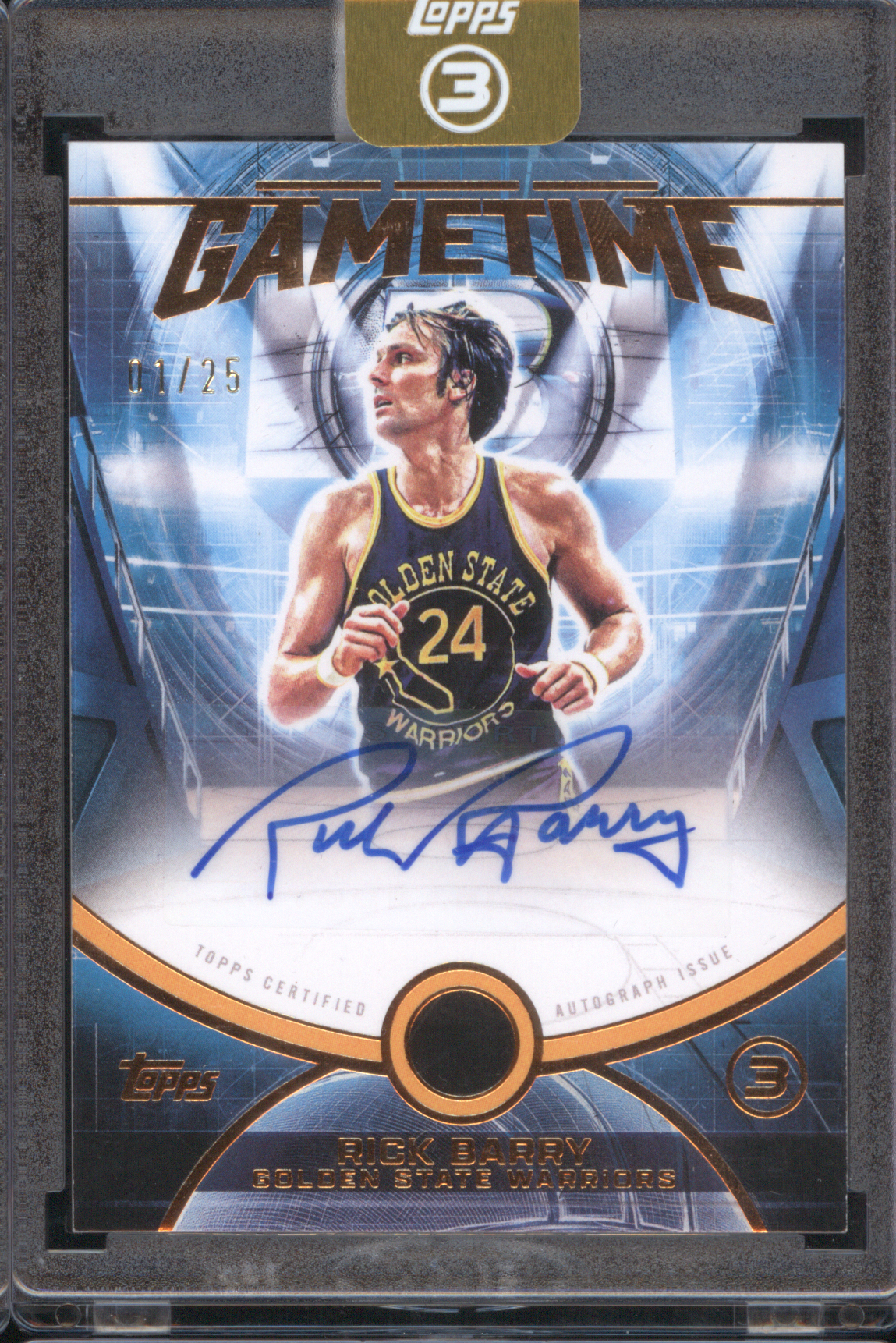 2025 Topps 3 #01/25 Rick Barry — front