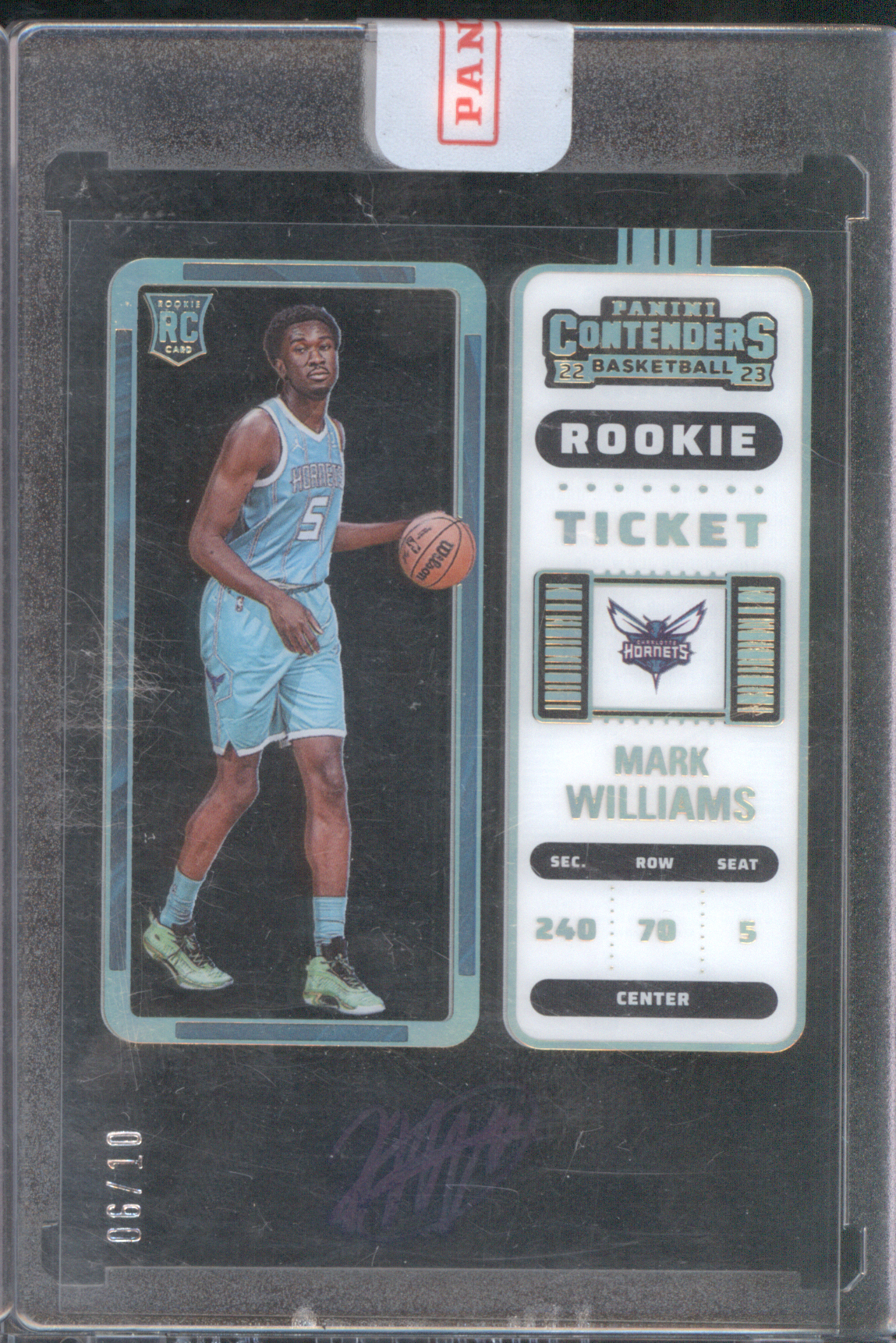 2022-23 Panini Contenders #240 Mark Williams Rookie Ticket — front