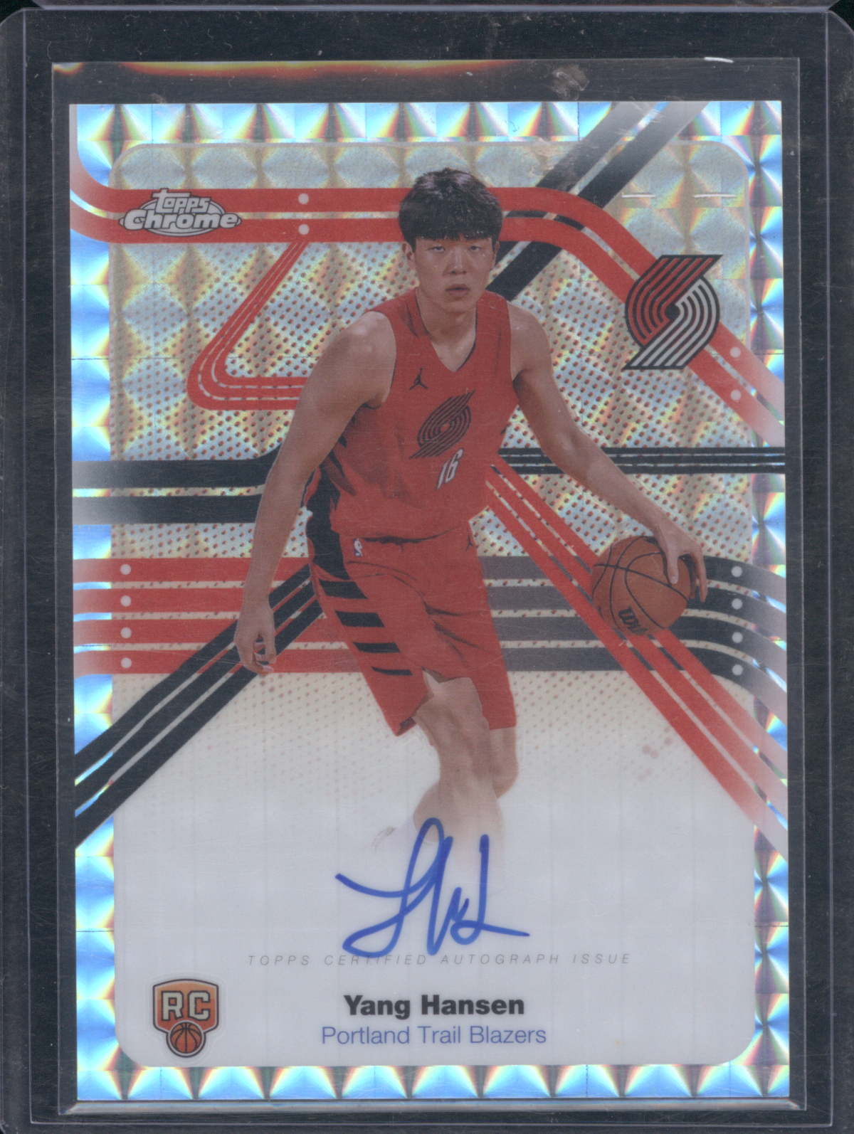 2025-26 Topps Chrome Next Stop Signatures Yang Hansen — front