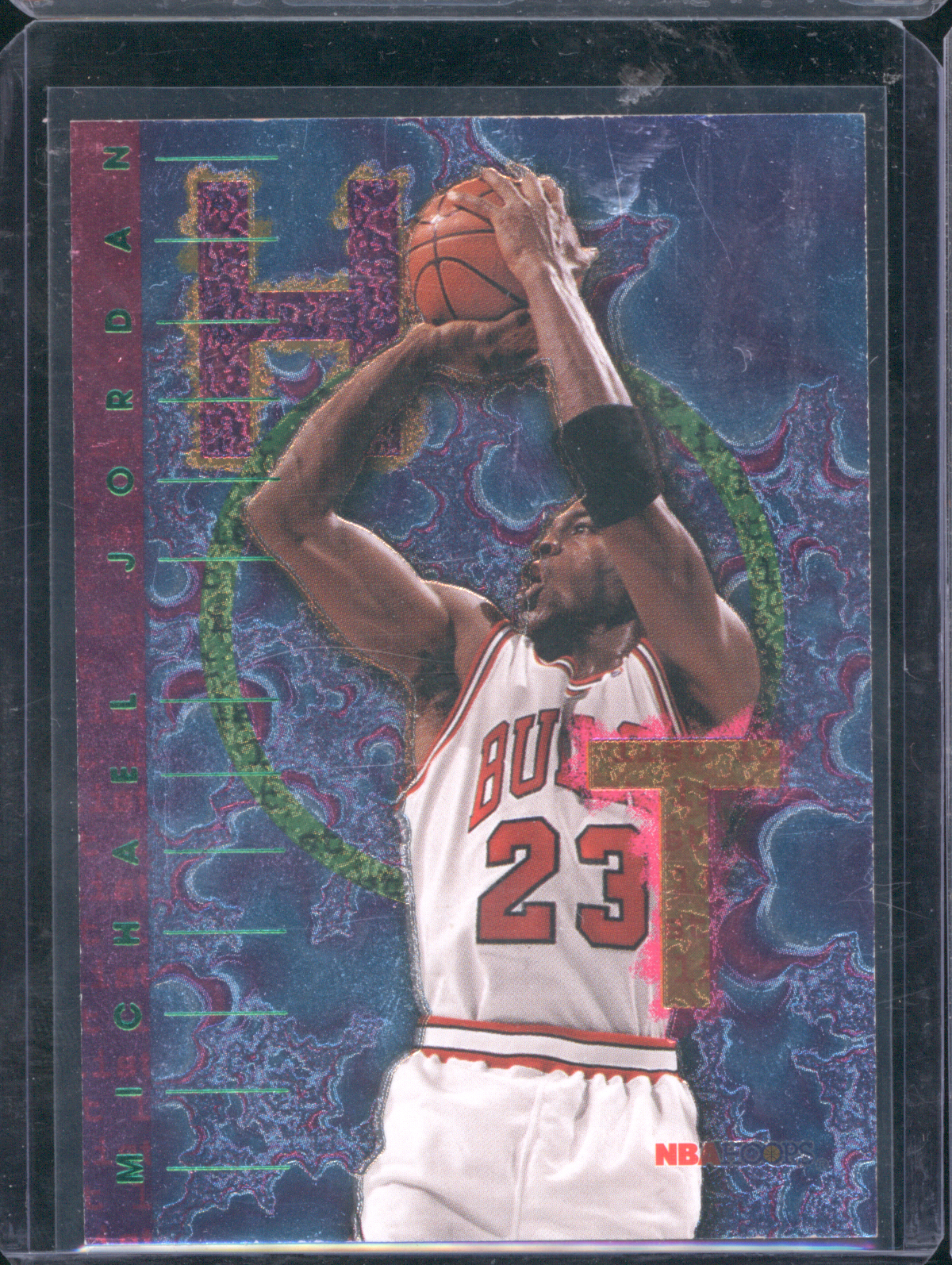 1995-96 NBA Hoops Hot List #1 Michael Jordan — front