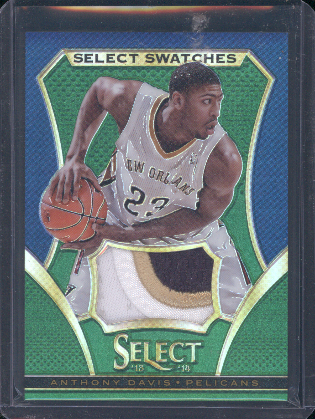 2013-14 Panini Select Swatches #71 Anthony Davis — front