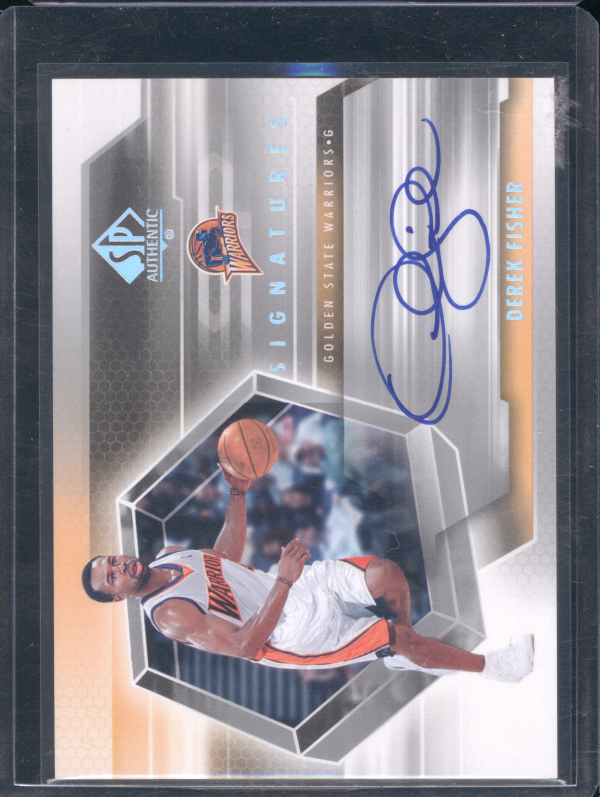 2004-05 Upper Deck SP Authentic SP-DF Derek Fisher Signatures Auto — front
