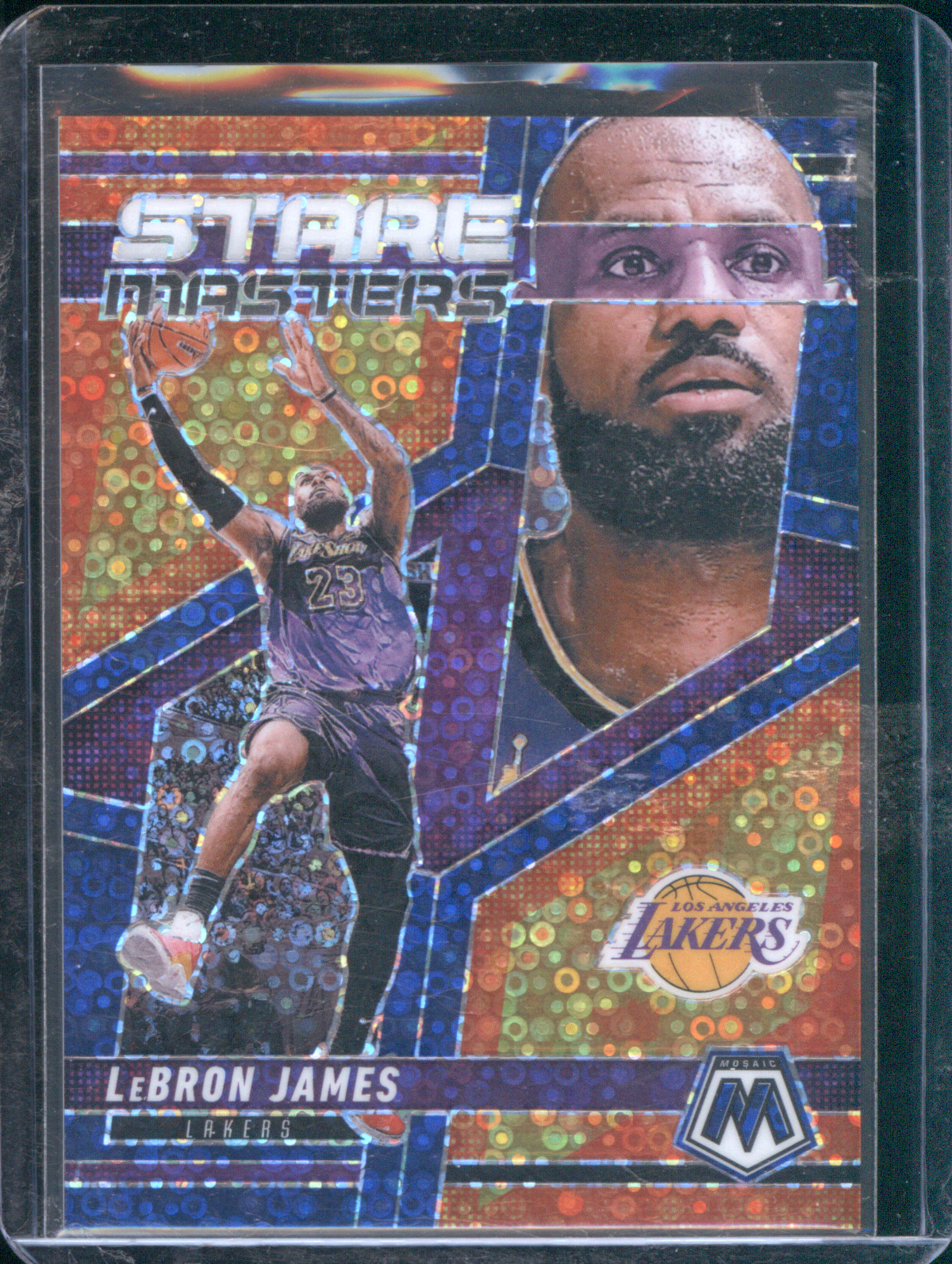 2024-25 Panini Mosaic #18 LeBron James Stare Masters — front
