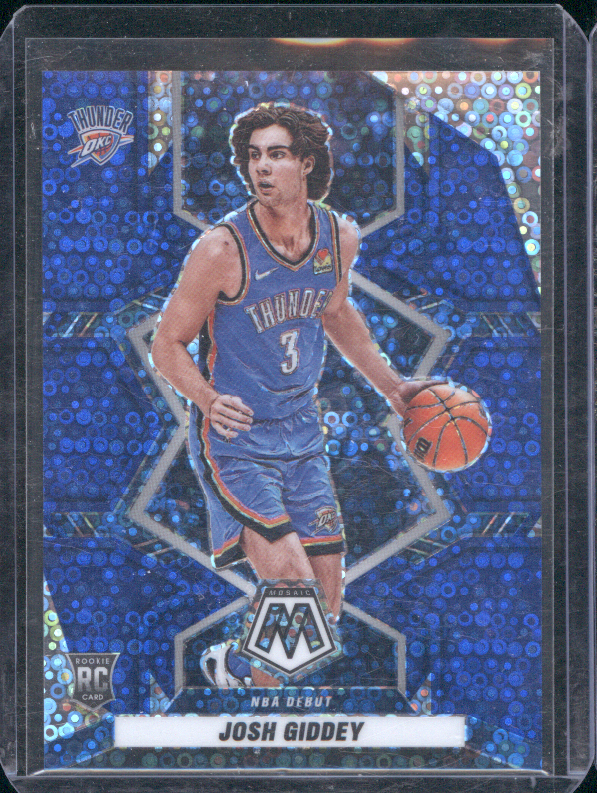 2021-22 Panini Mosaic #265 Josh Giddey NBA Debut Rookie — front