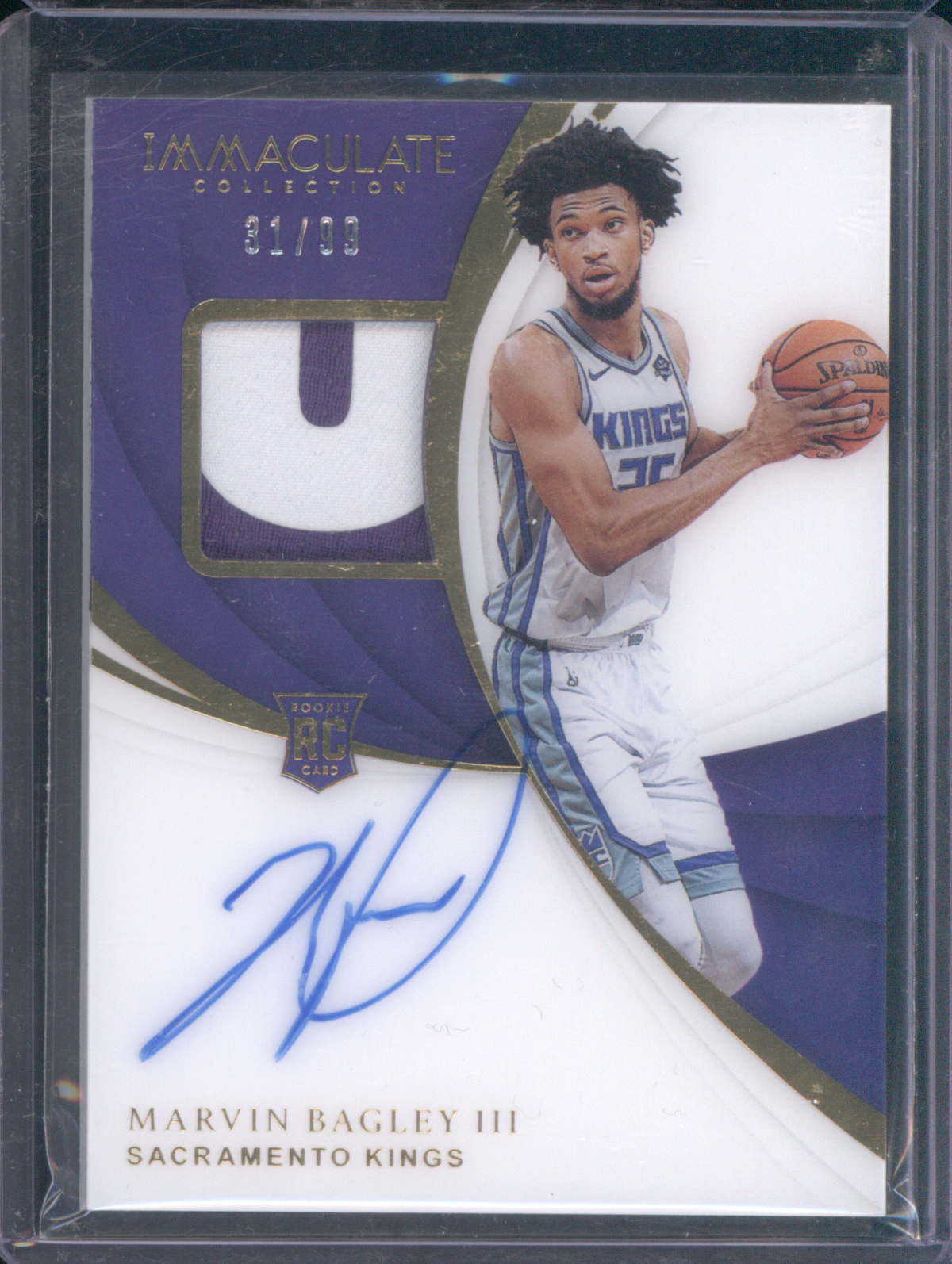 2018-19 Panini Immaculate #31 Marvin Bagley III — front